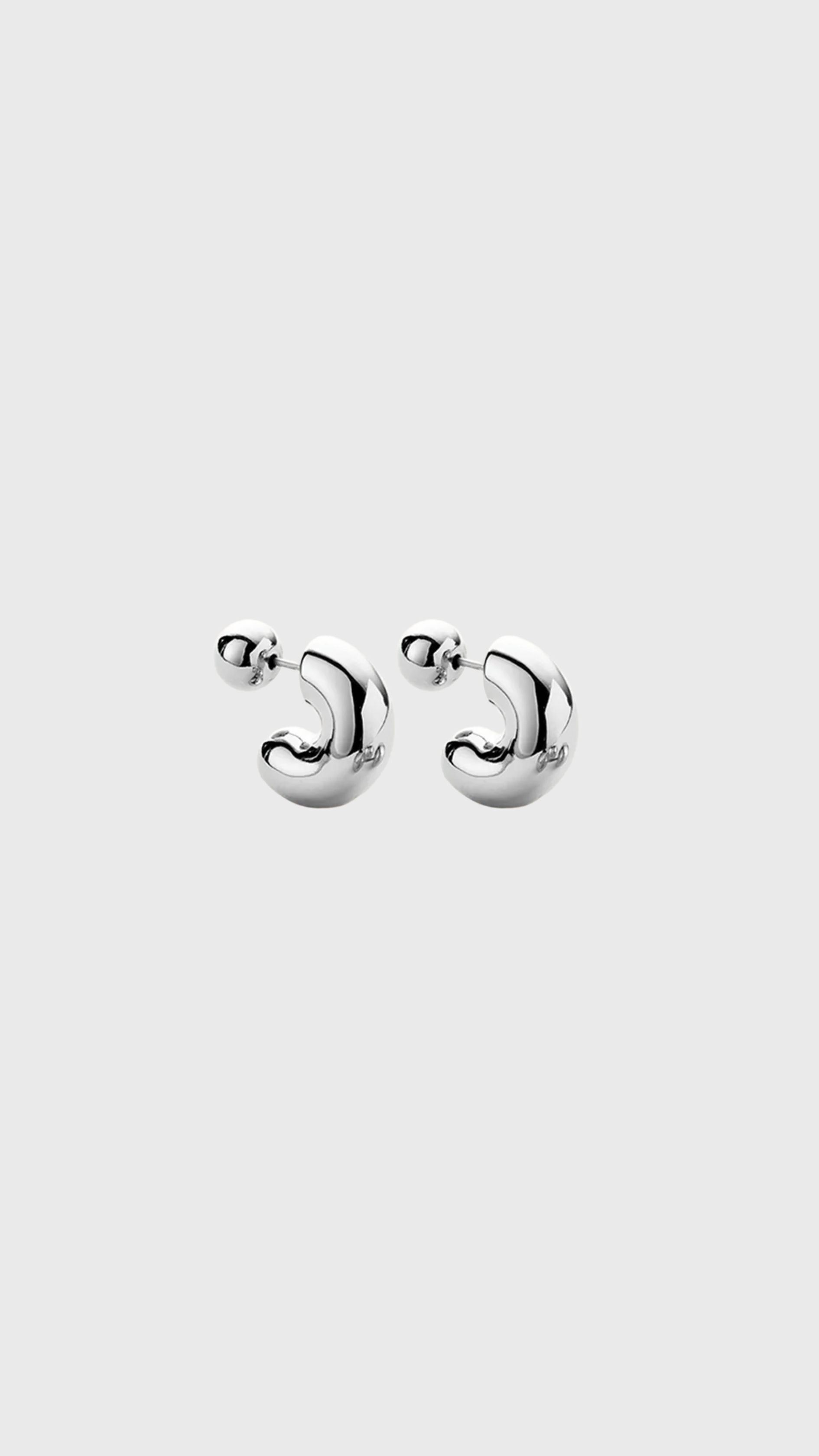 Jenny Bird Tome Hoop in Silver