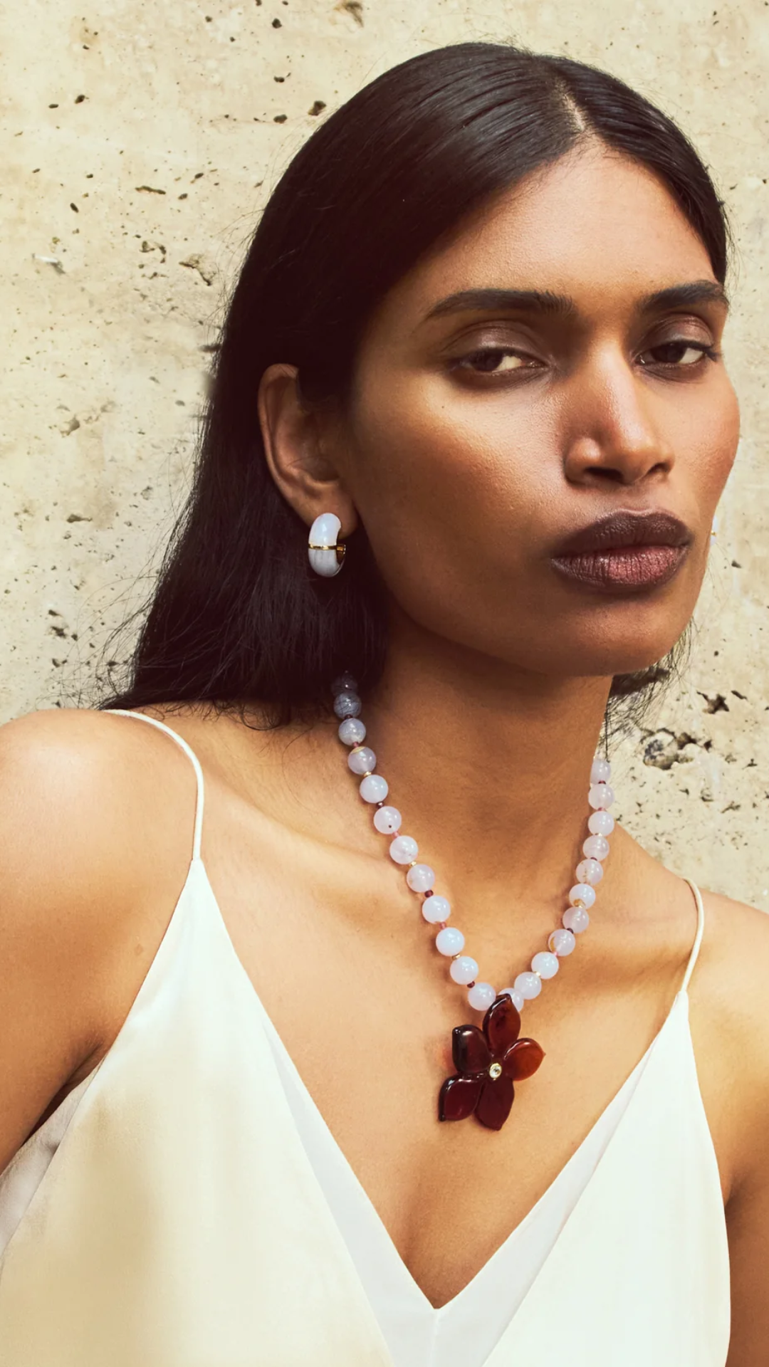 Lizzie Fortunato Zellige Hoops in Blue Lace