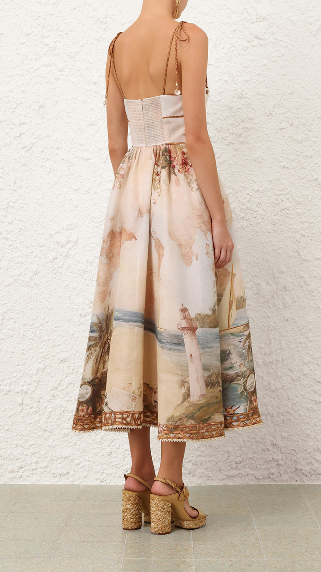 Zimmermann Mahon Picnic Dress in Island Blue