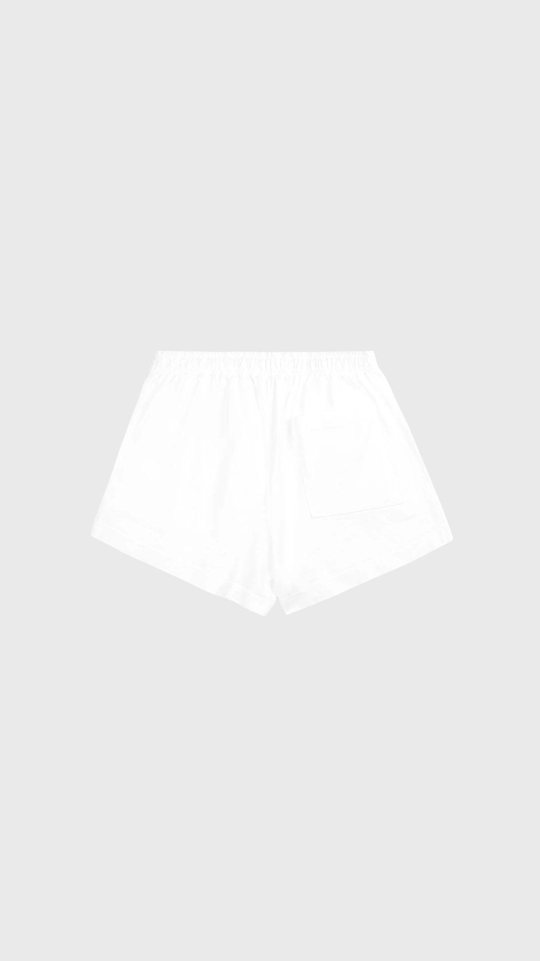 Sporty & Rich Syracuse Embroidered Disco Short in White