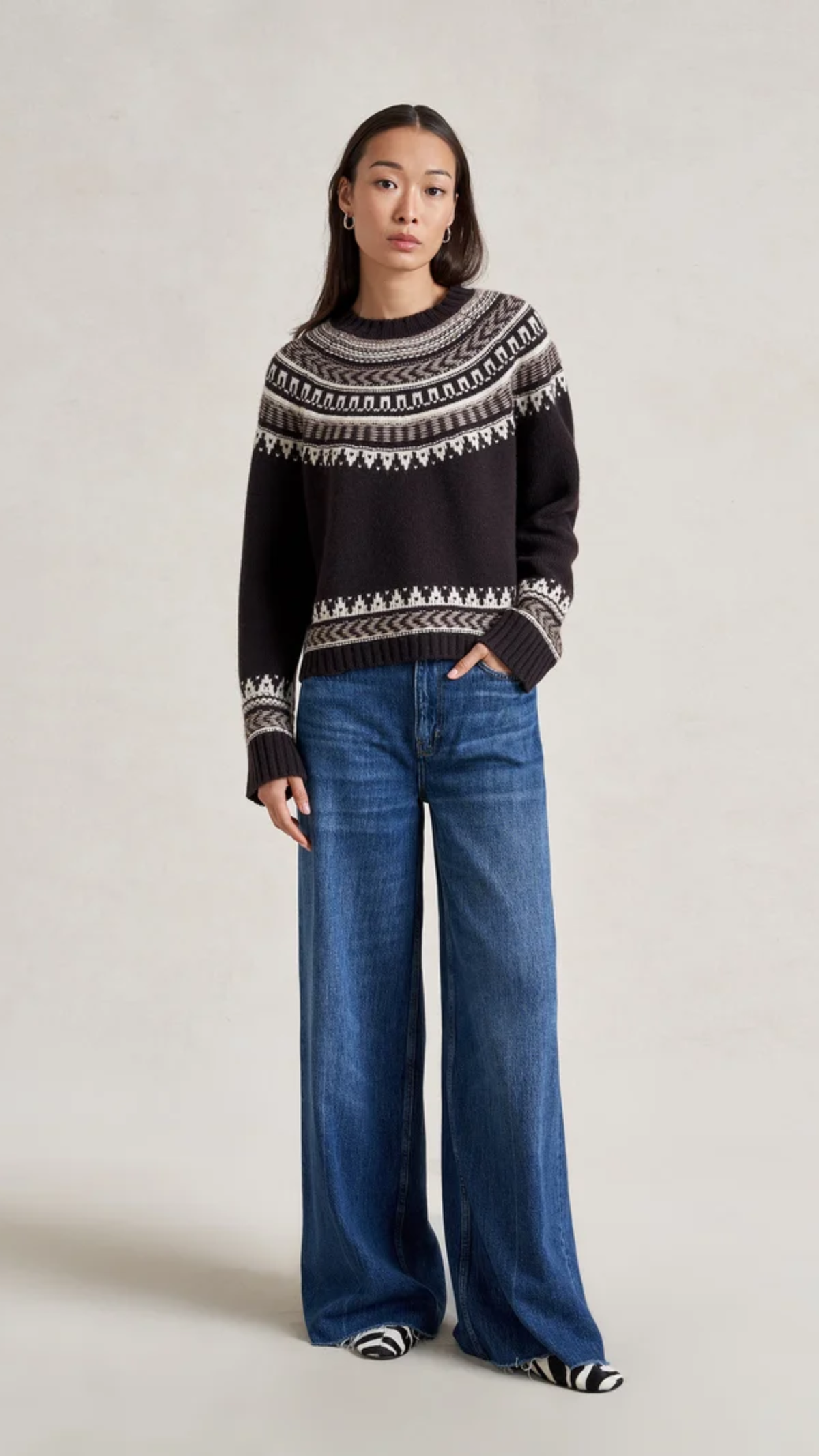 La Ligne Seymour Sweater in Chocolate Multi