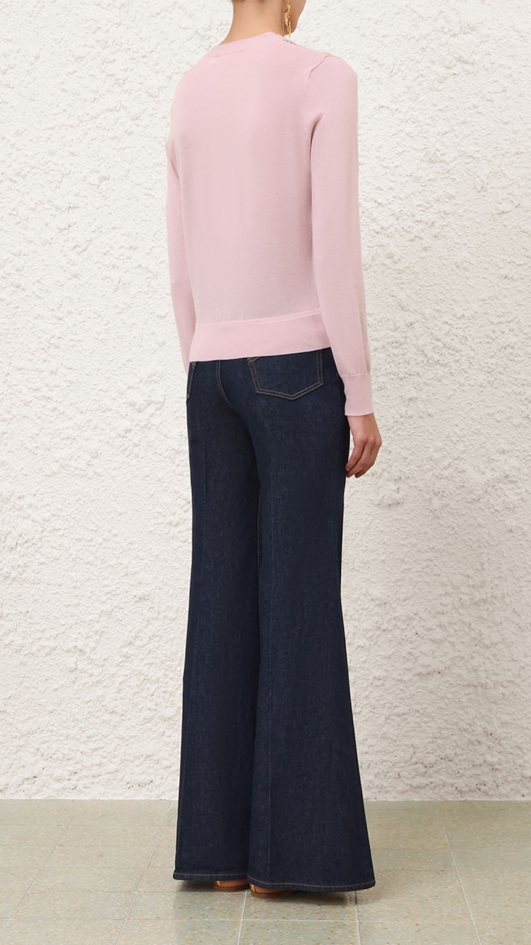 Zimmermann Luna Printed Silk Cardigan in Pink