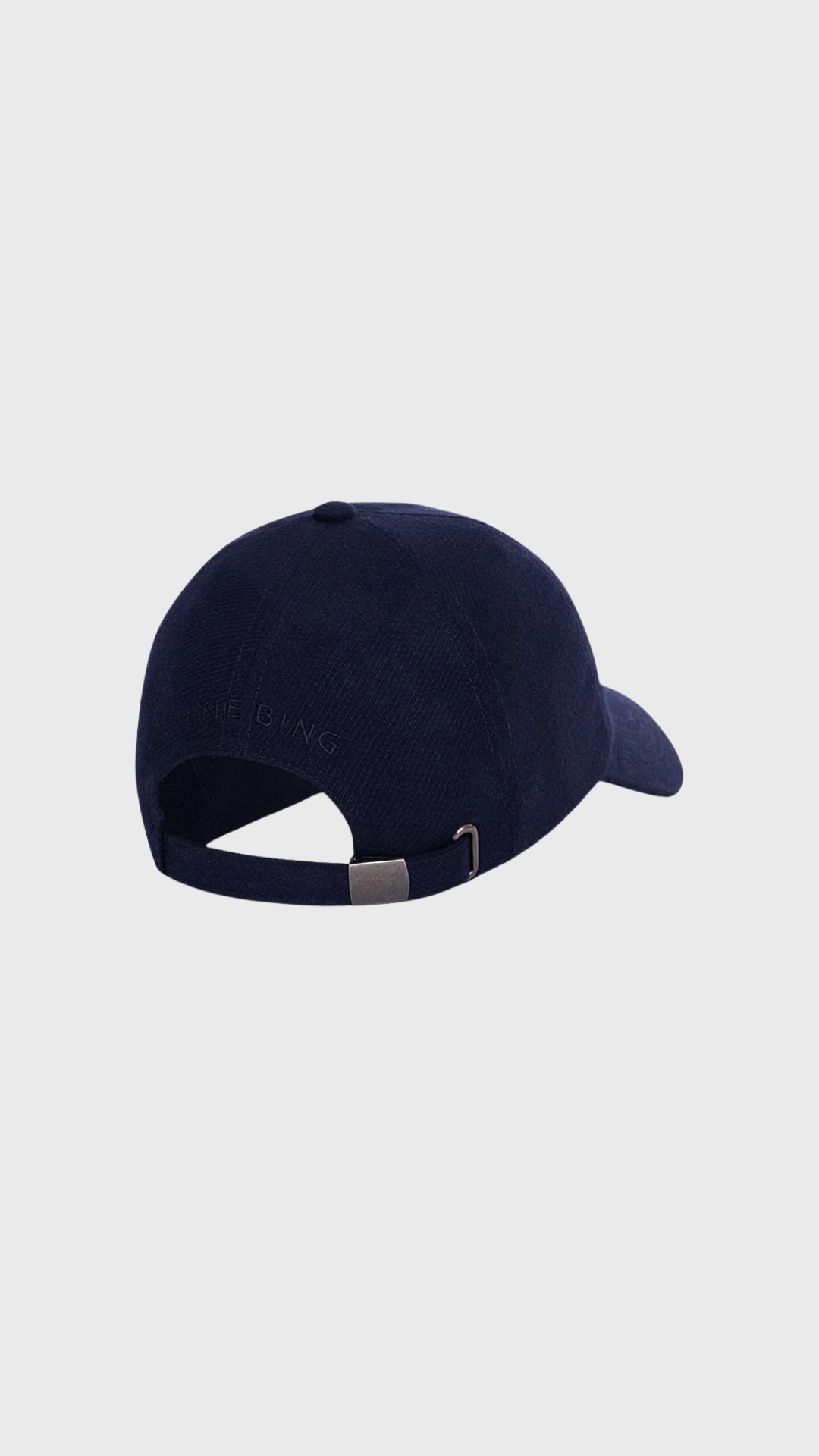 Anine Bing Jeremy Baseball Cap Wool in Navy