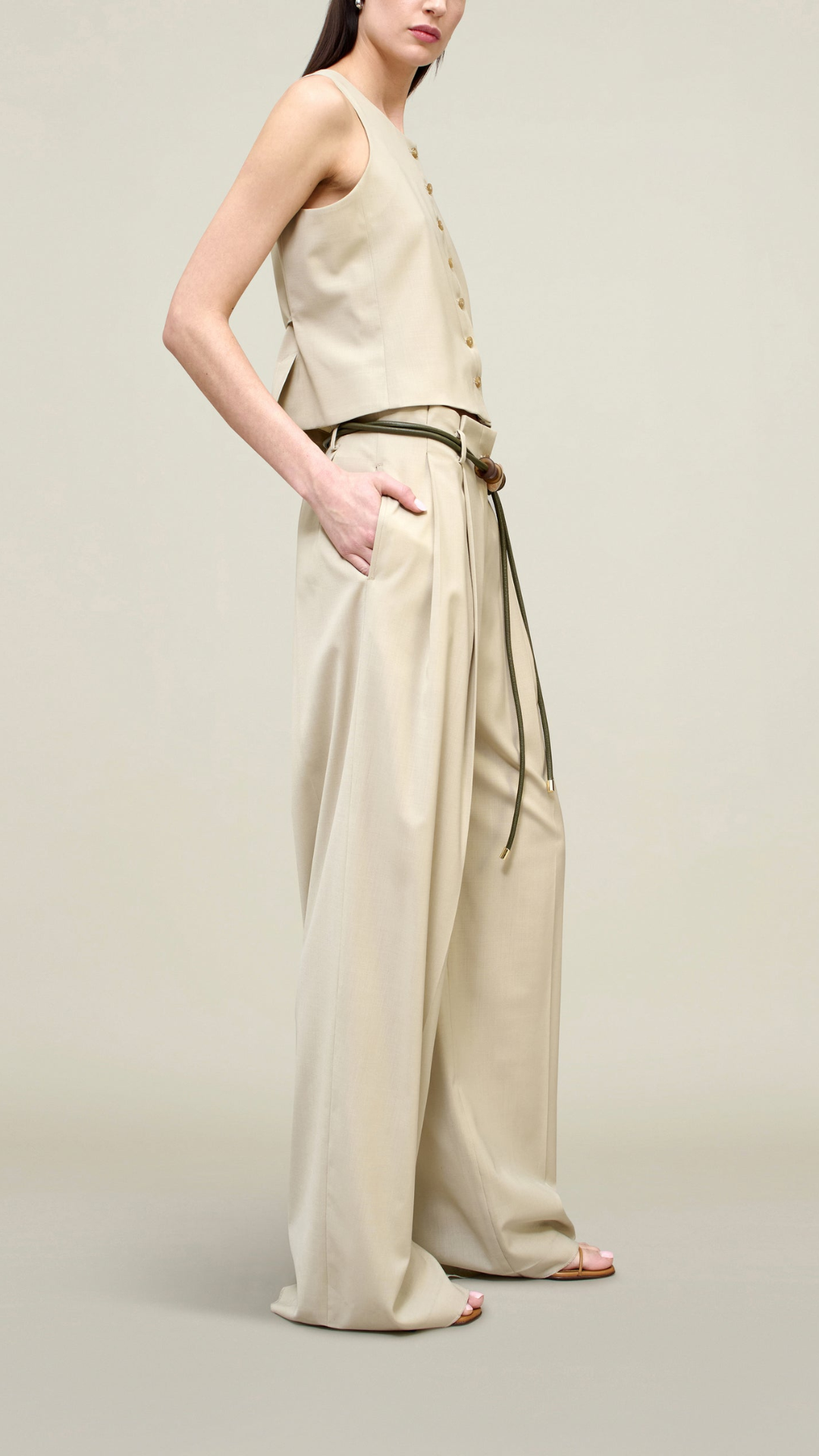 Kallmeyer Percie Trouser in Chino Paperweight