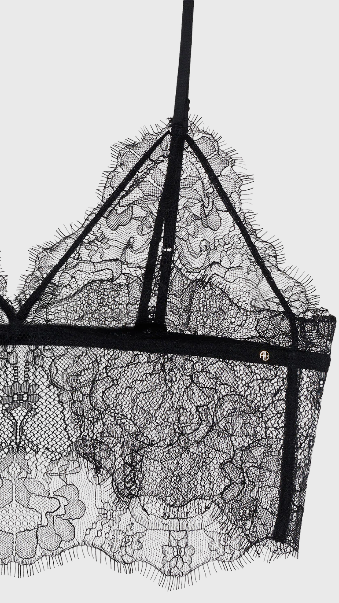 Anine Bing Lace Bralette in Black
