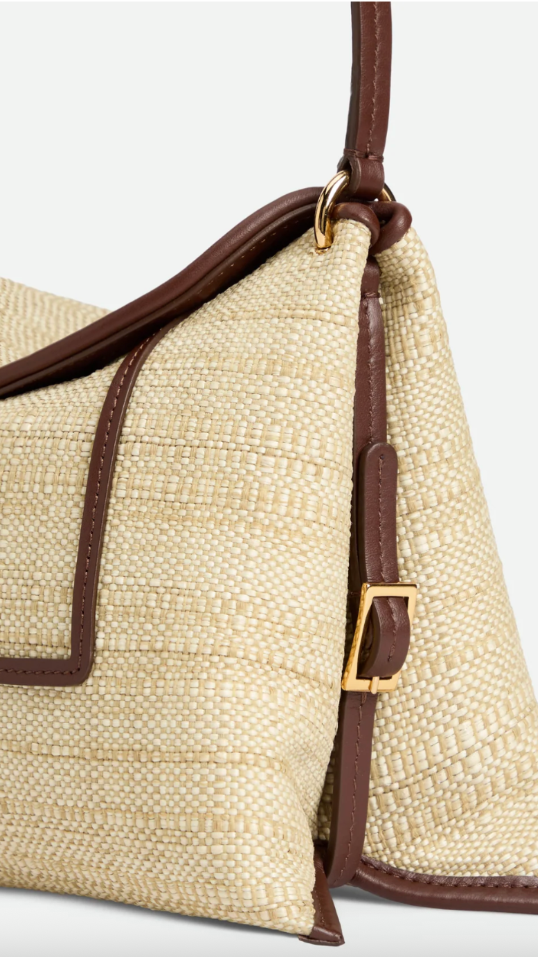 Wandler Penelope Slouch Bag Raffia in Beige Raffia