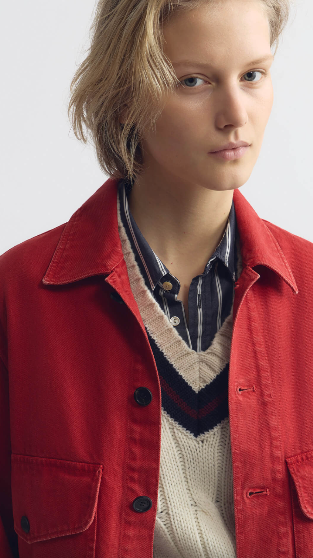 Nili Lotan Leroy Jacket In Scarlet