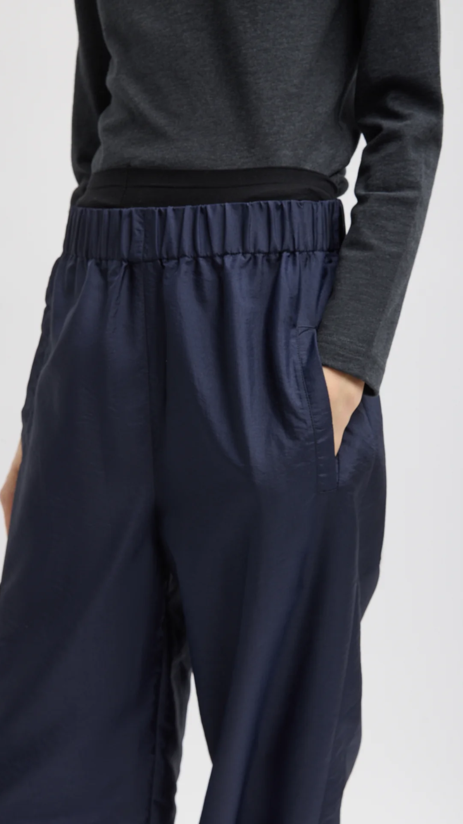 Tibi Crispy Nylon Wilt Pull On Jogger