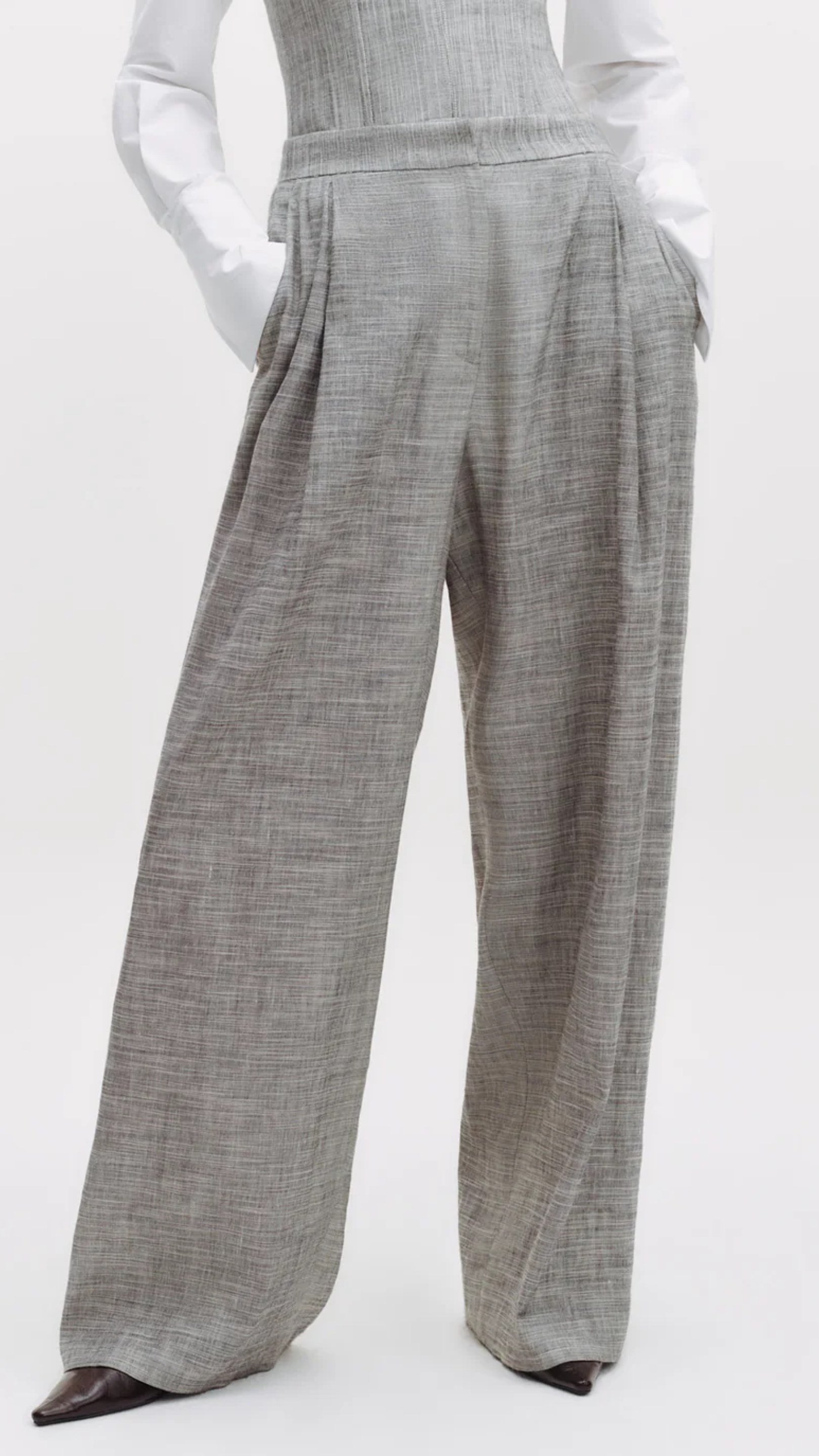 TWP Greenwich Avenue Pant in Heather Grey