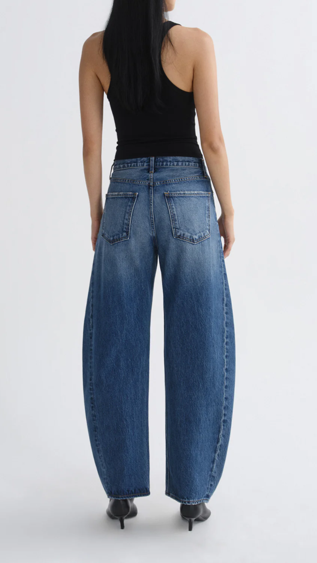 Agolde Luna High Rise Pieced Tapered Jean in Logical