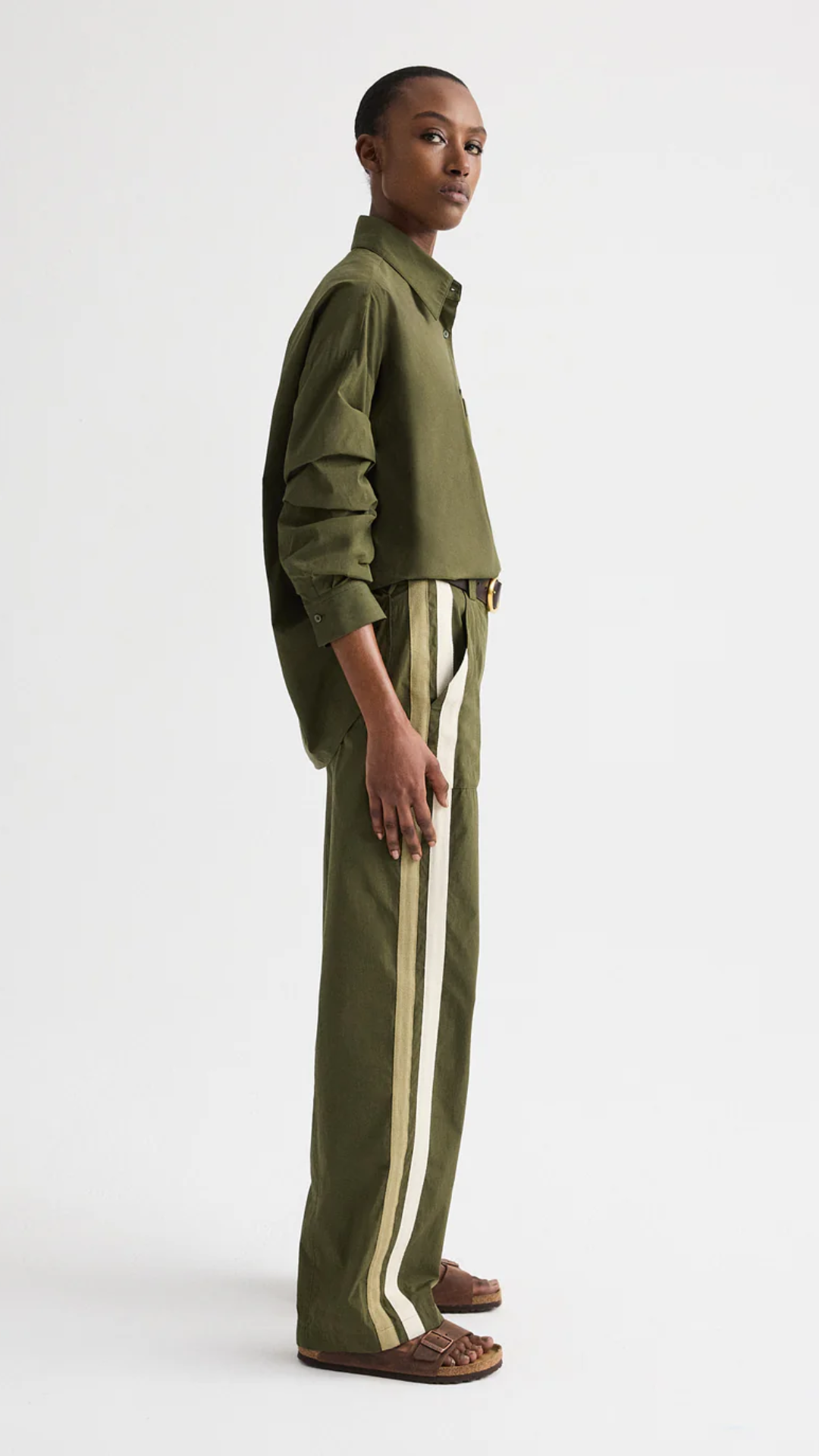 TWP Something Borrowed Shirt in Military