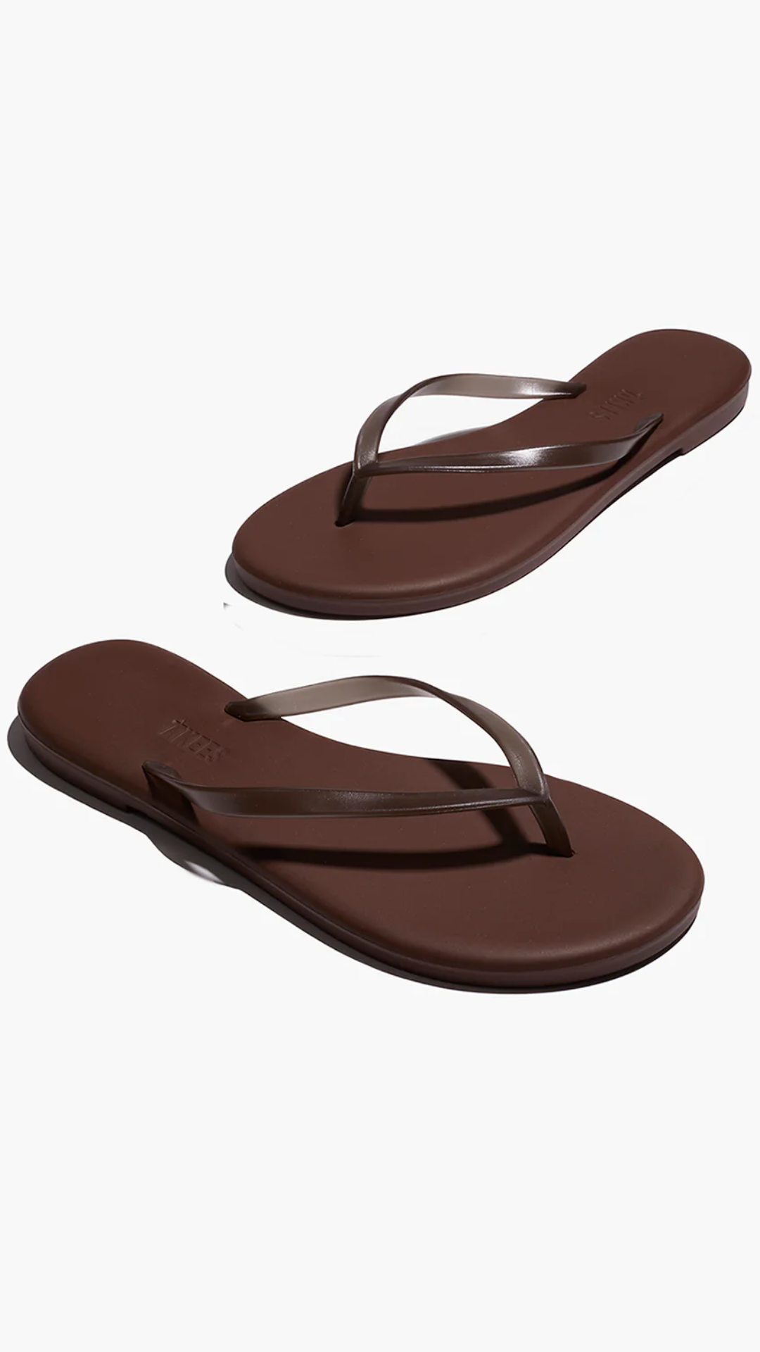 Tkees Aqua Lily Flip Flops in Brun Brown