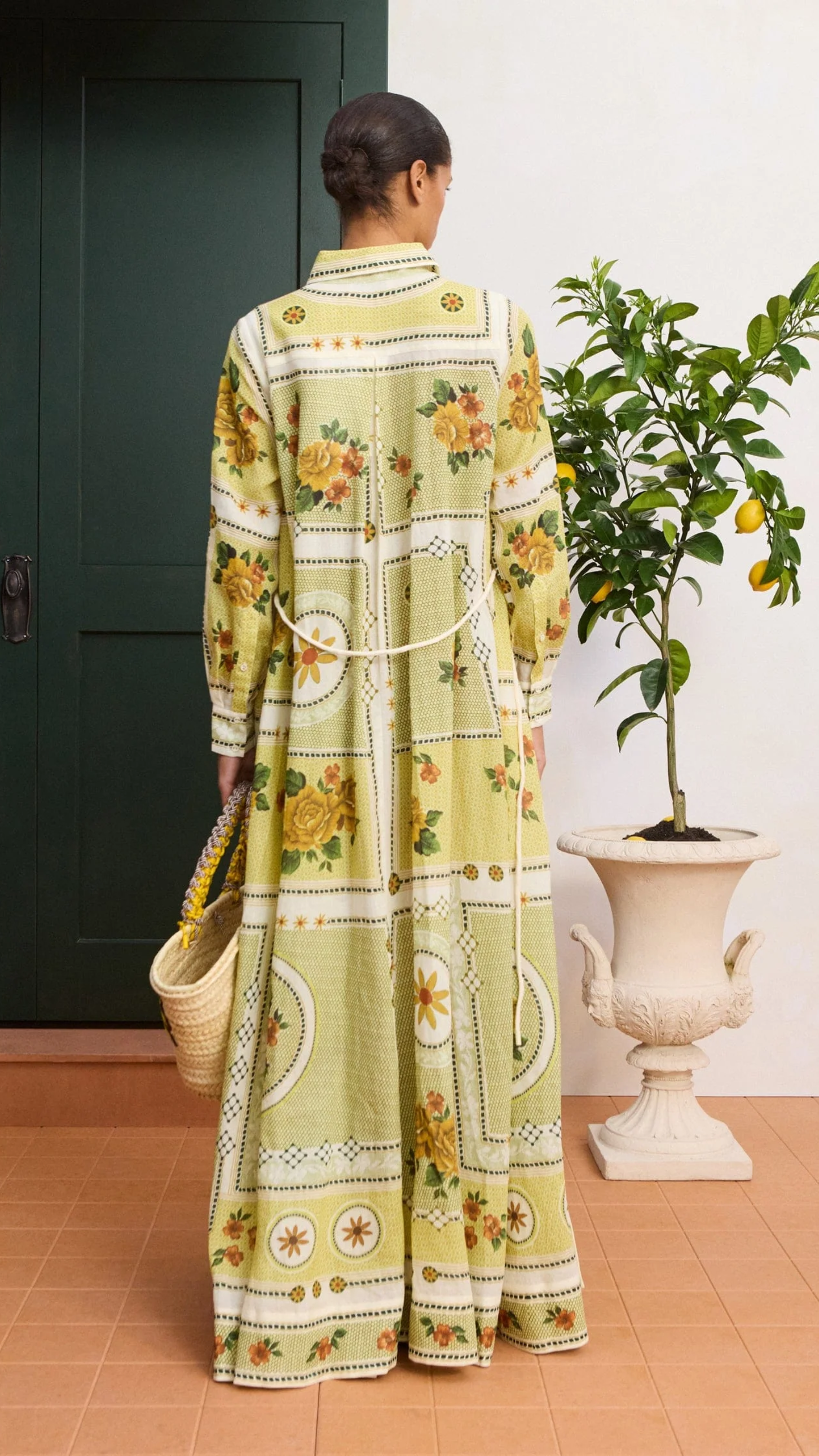 Alemais Dixie Shirt Dress in Cirtus