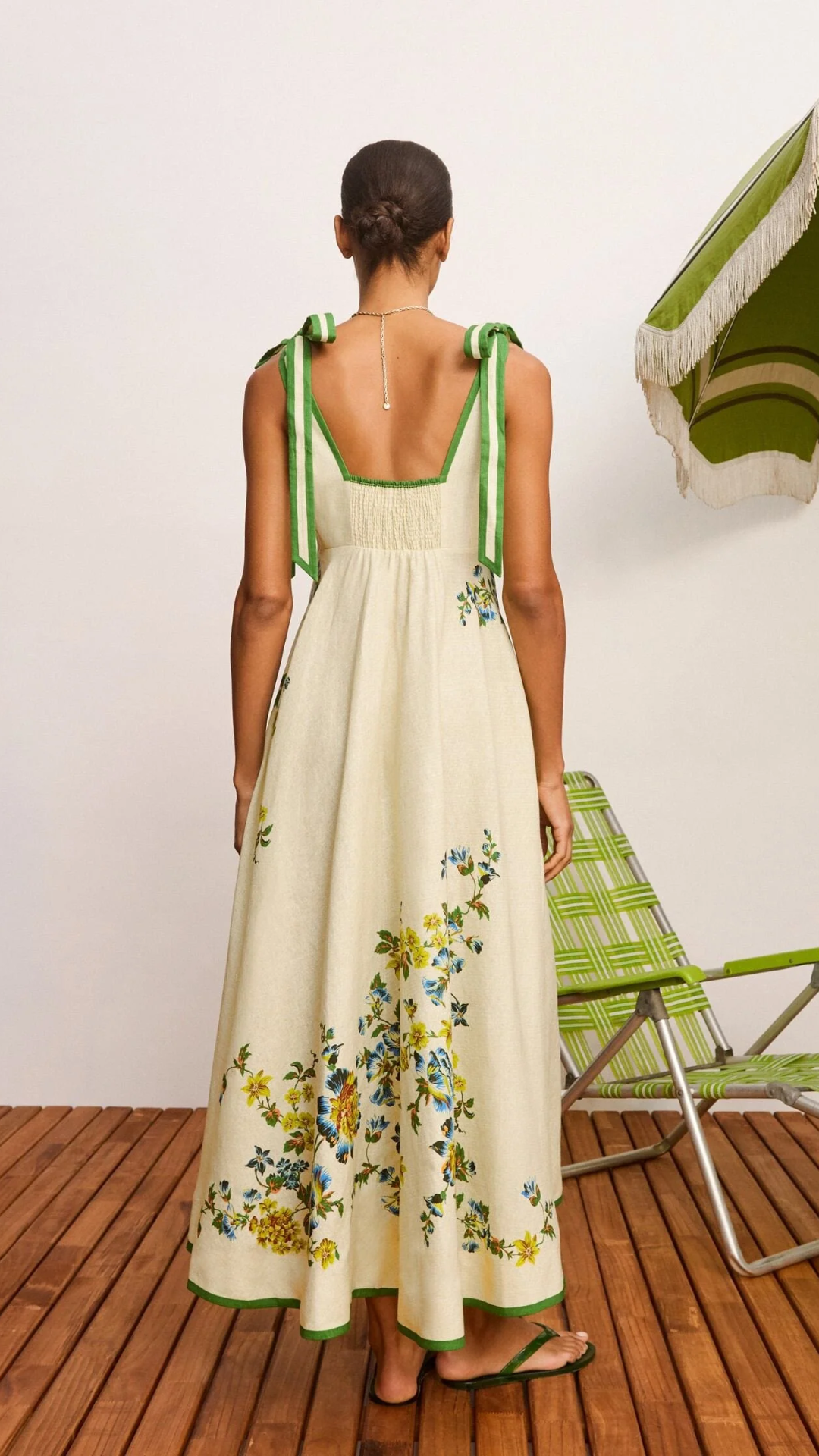ALÉMAIS Phyllis Ballet Sundress in Cream