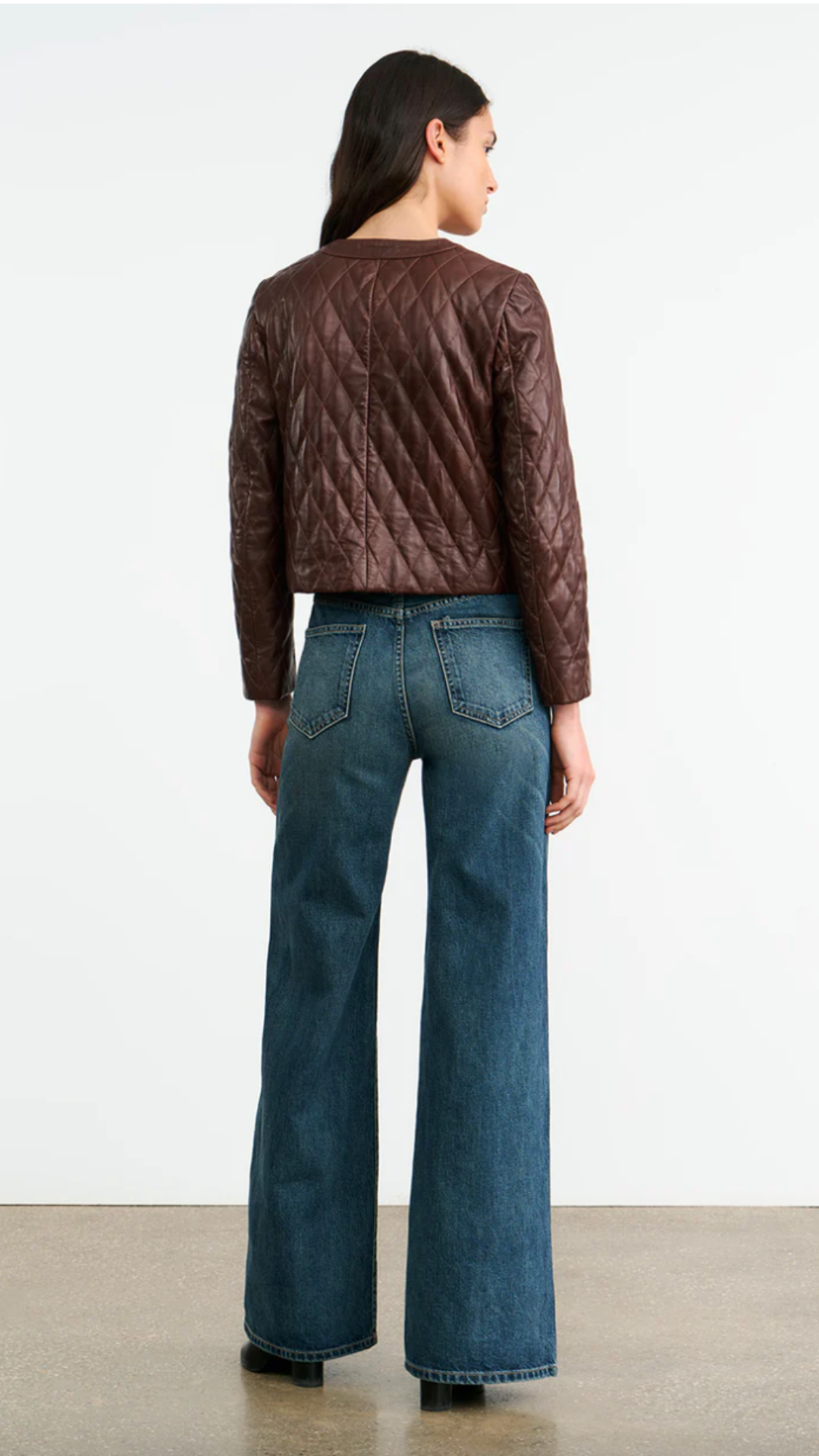 Nili Lotan Amy Leather Jacket in Bordeaux