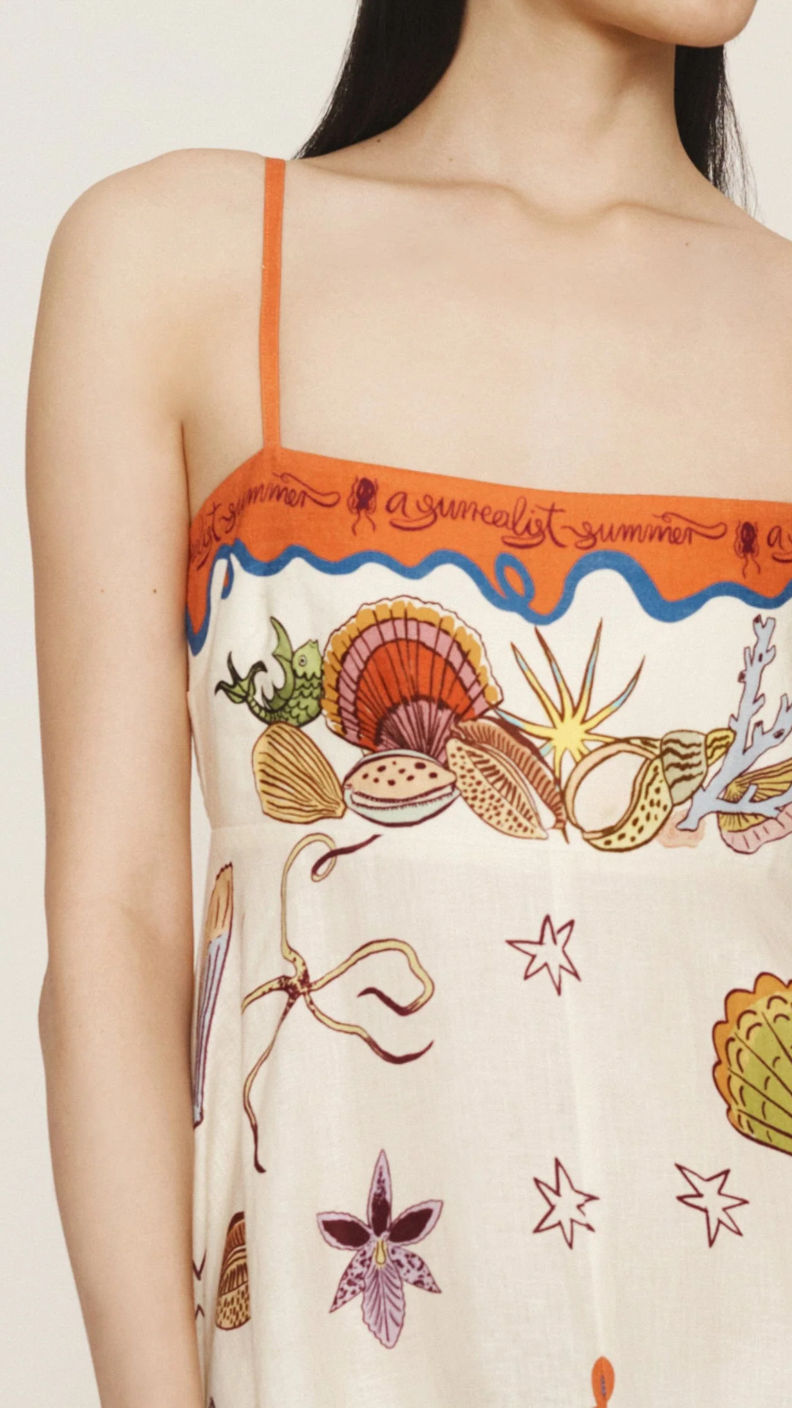 Alemais Surrealist Summer Sundress in Multi