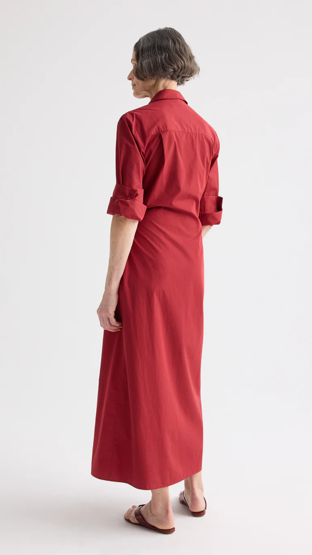 TWP New Earl Dress in Karanda Red