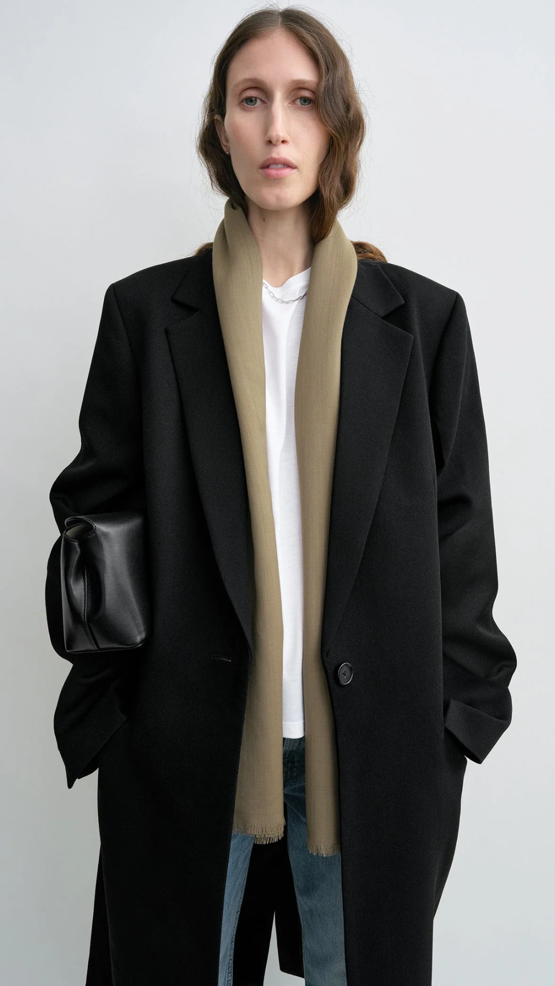 Toteme Light Wool Scarf in Hazel