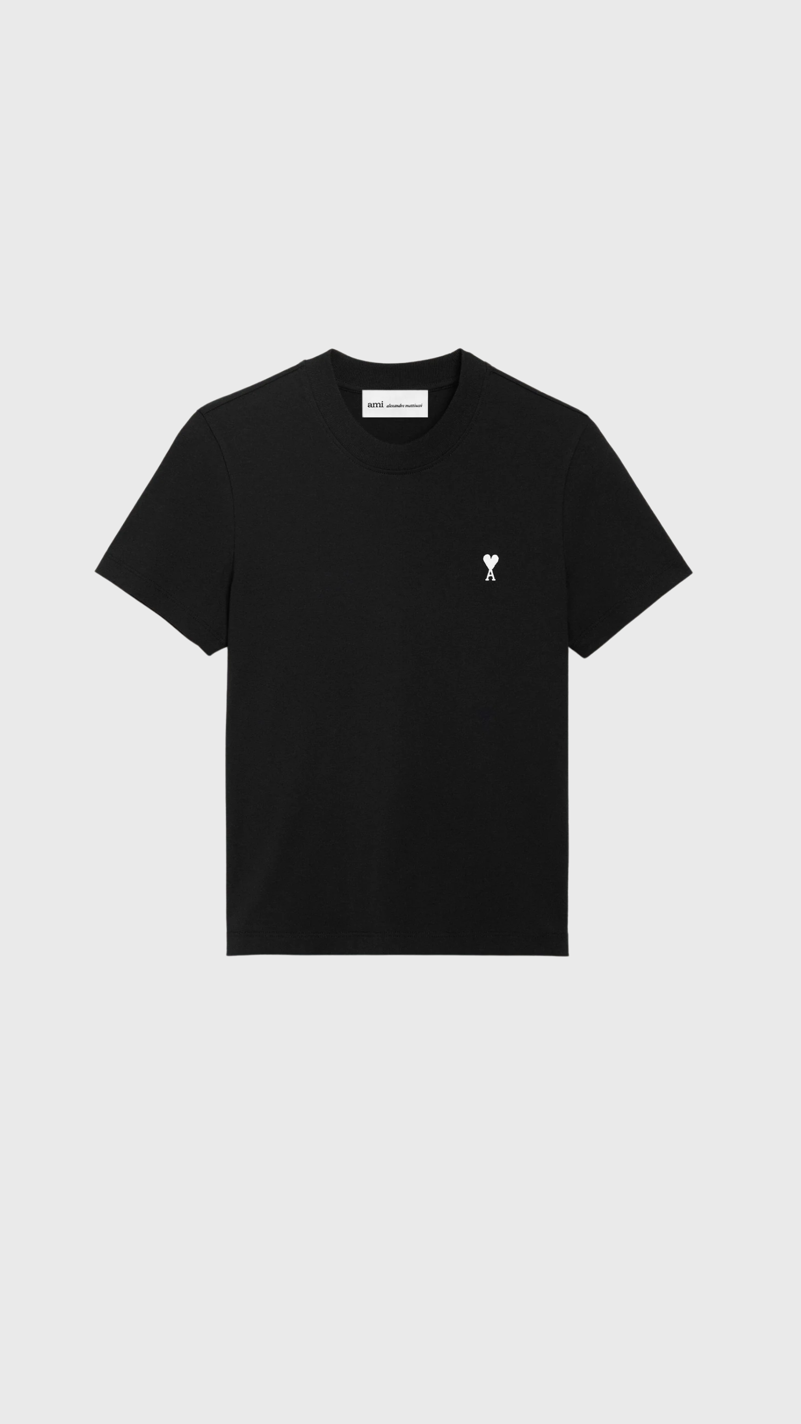 Ami Cotton Cropped Ami De Coeur T-Shirt