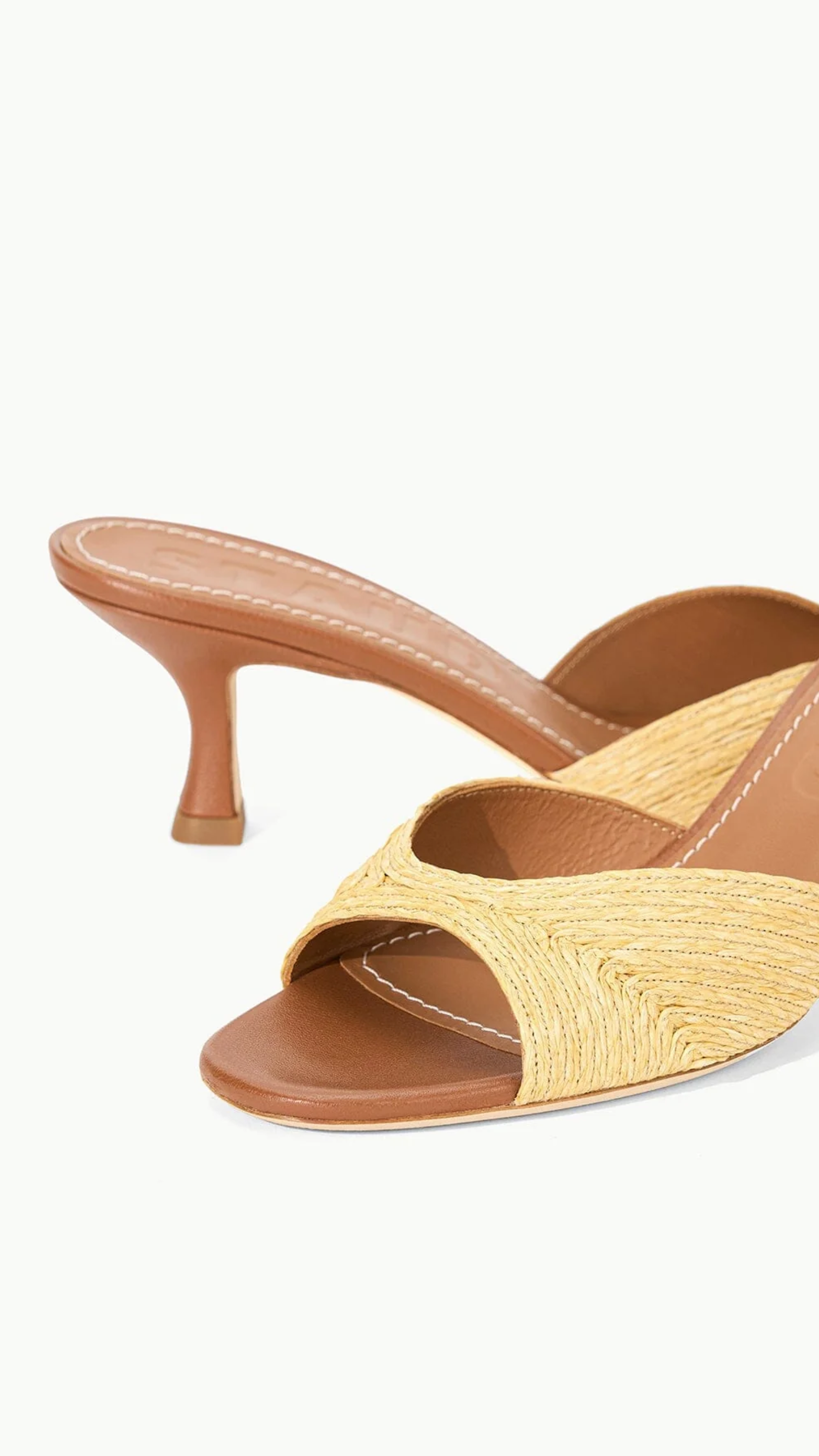 Staud Brigitte Mule in Natural