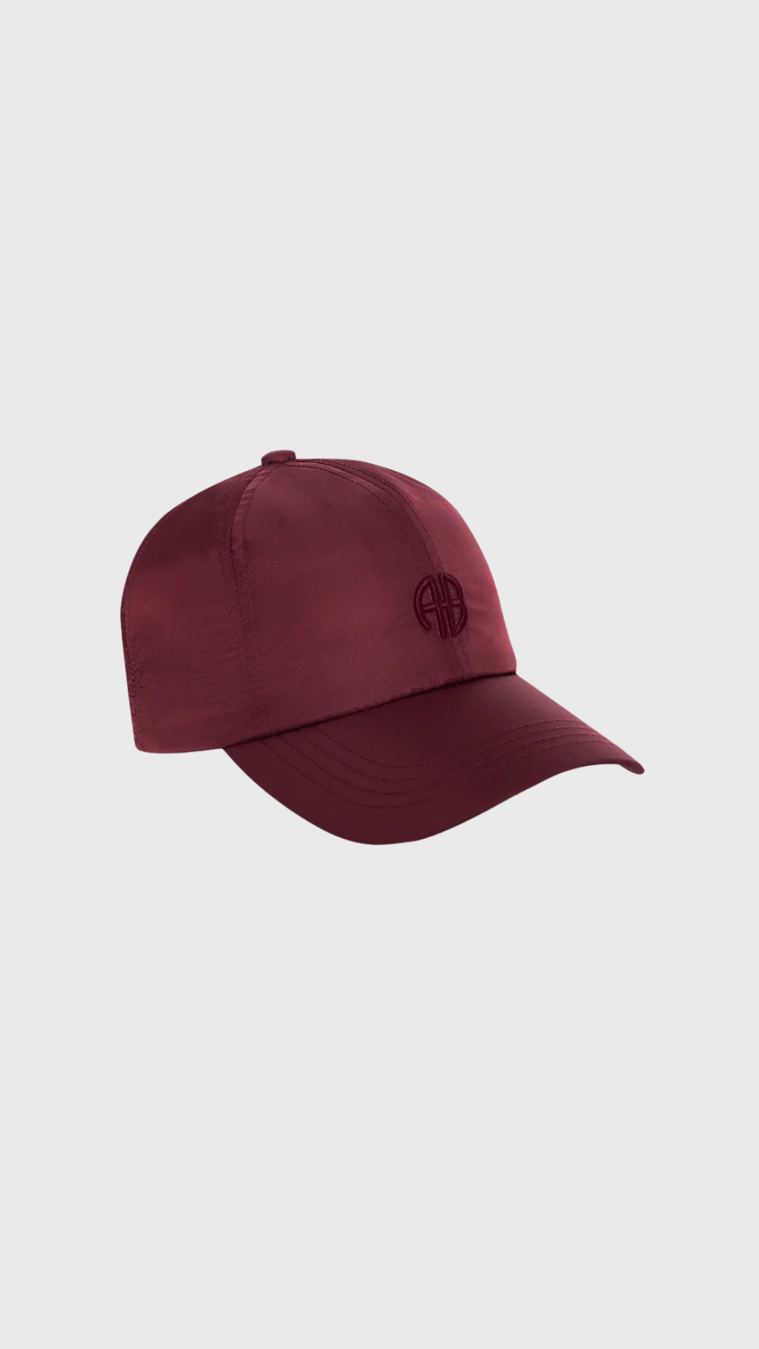 Anine Bing Jeremy Nylon Baseball Cap in Fig