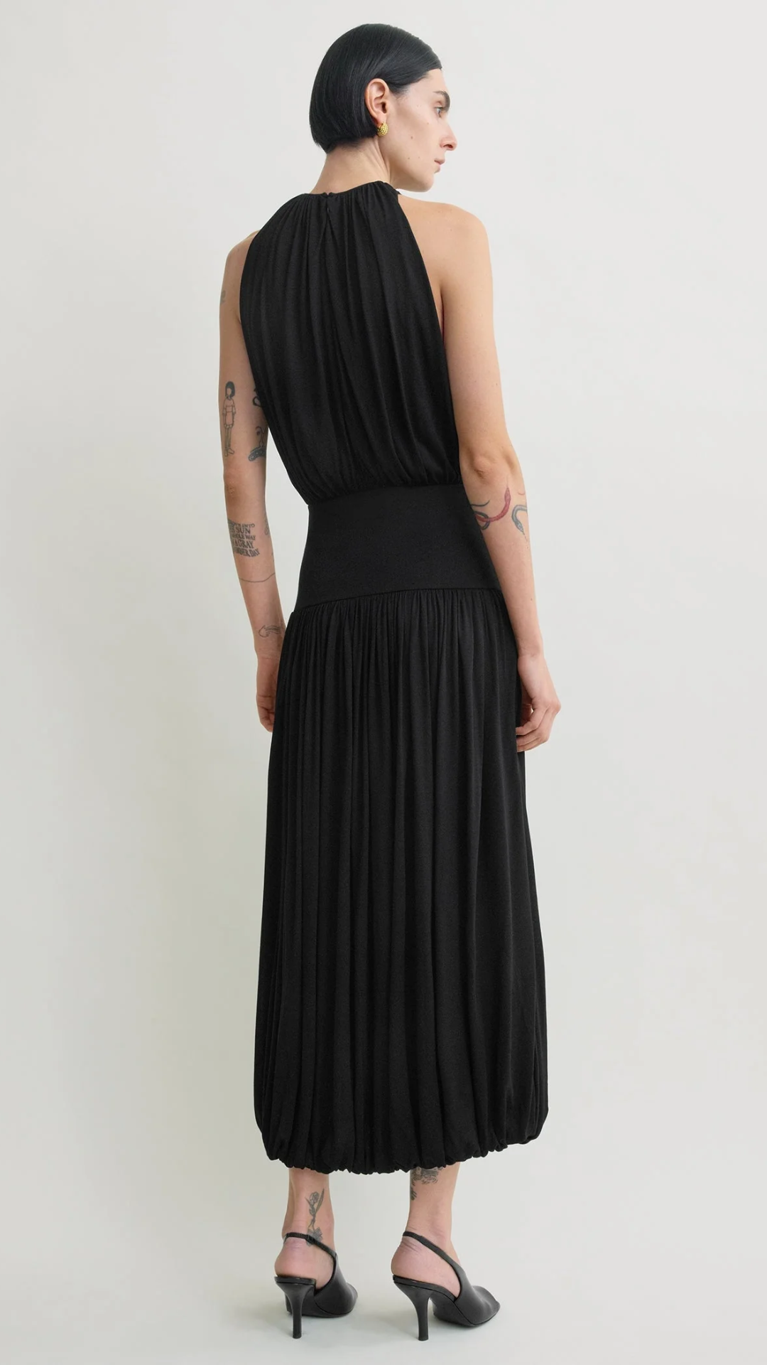 Toteme Soft Gathered Halter Dress