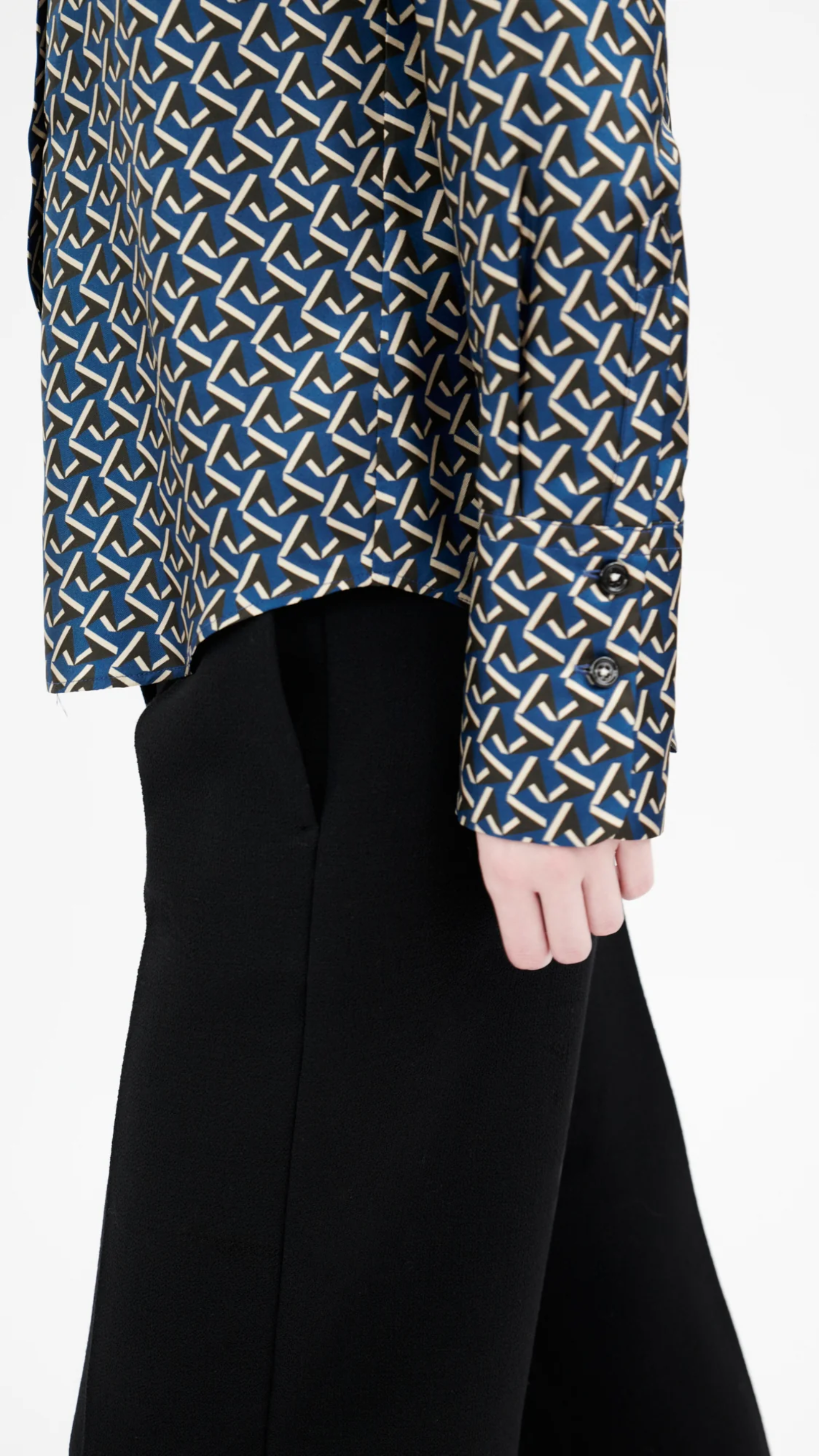 Odeeh Pattern Shirt in Admiral