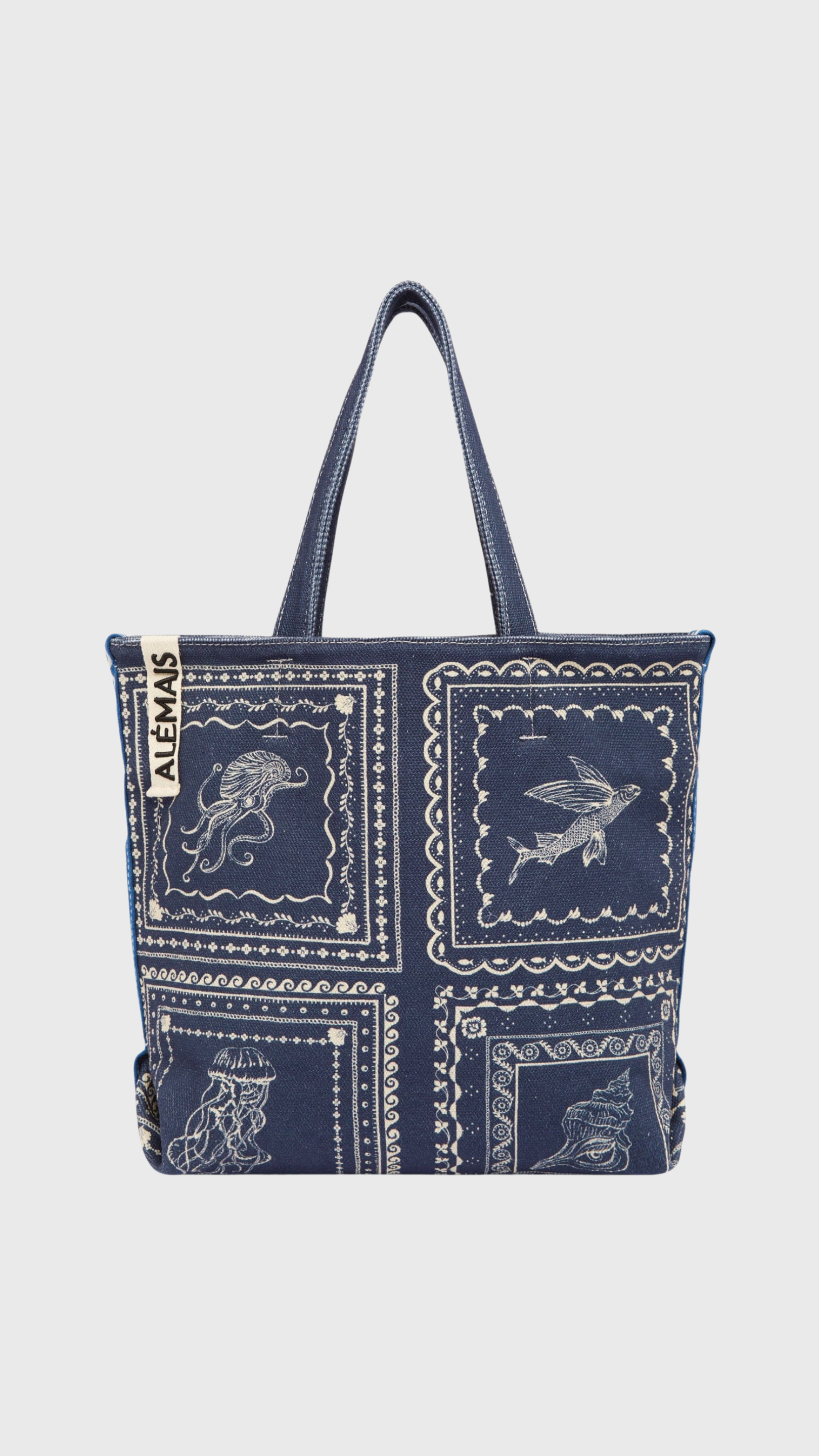 Alemais Oceane Shopper Tote in Blue