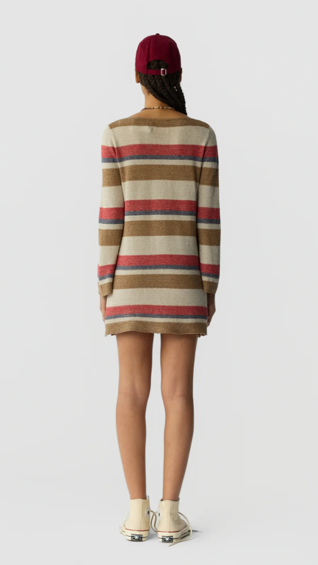 Guest in Residence Bayside Mini Dress in Cream Combo