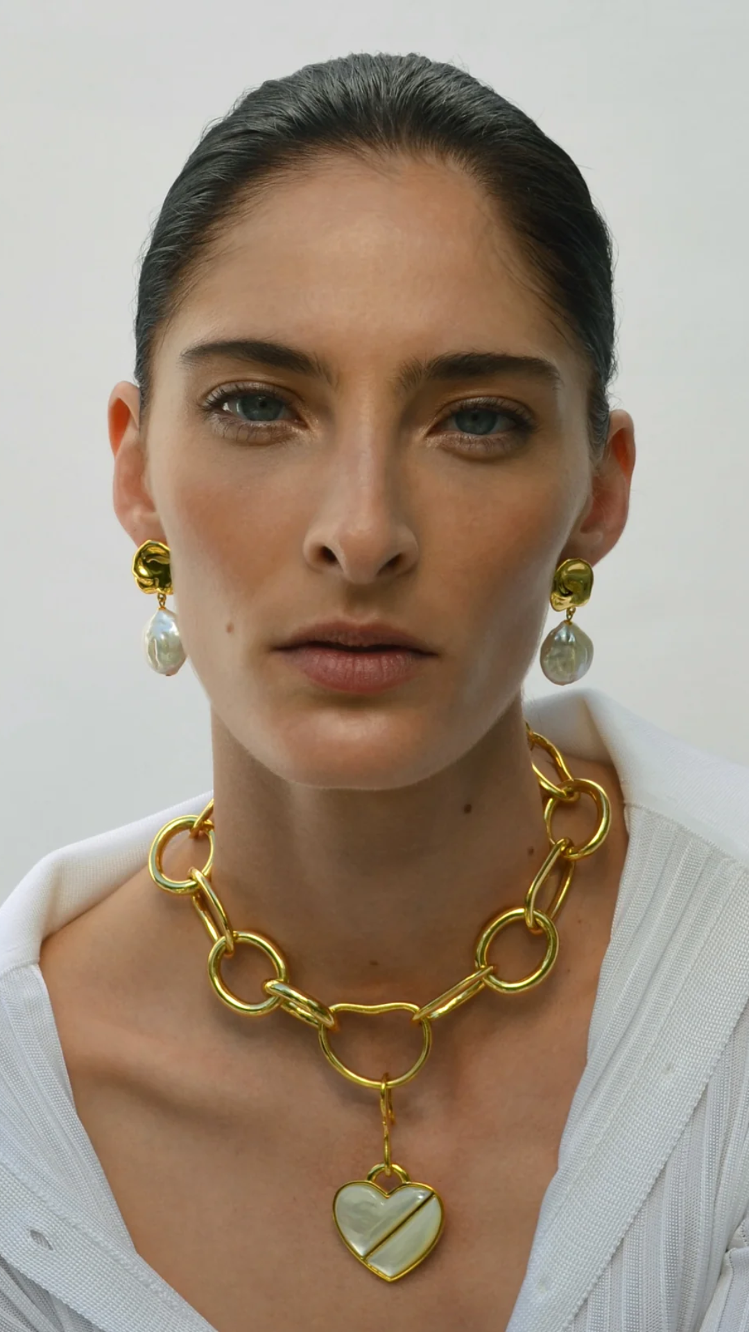 Lizzie Fortunato Coin Reflection Earrings in Gold