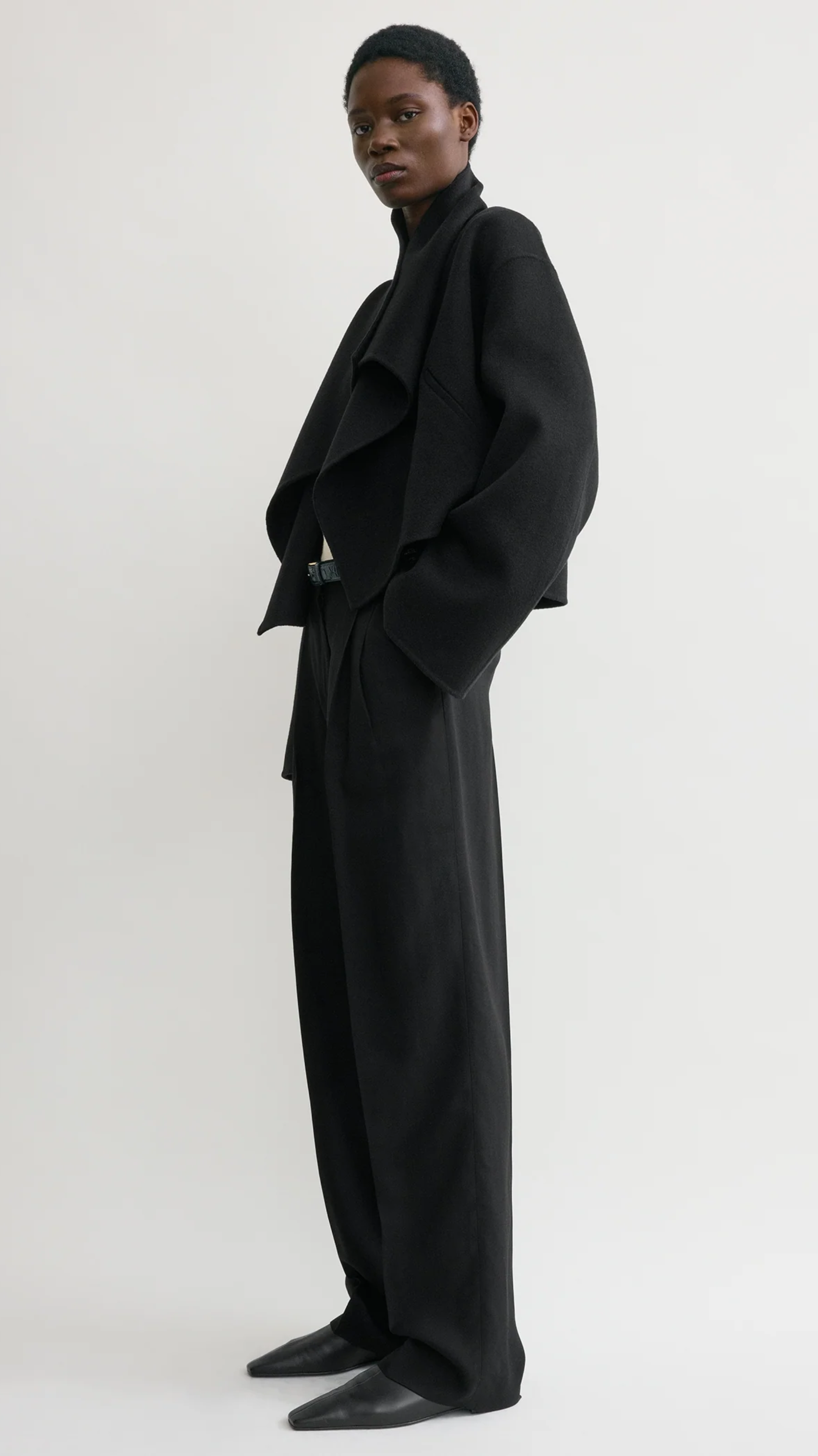 Toteme Signature Double Jacket in Black