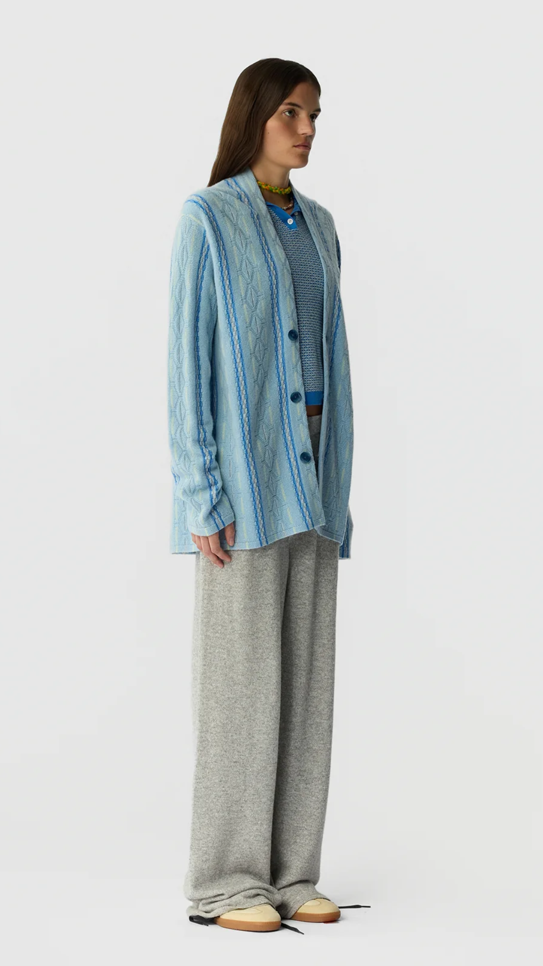 Guest In Residence Baja Everywear Cardigan in Clear Sky