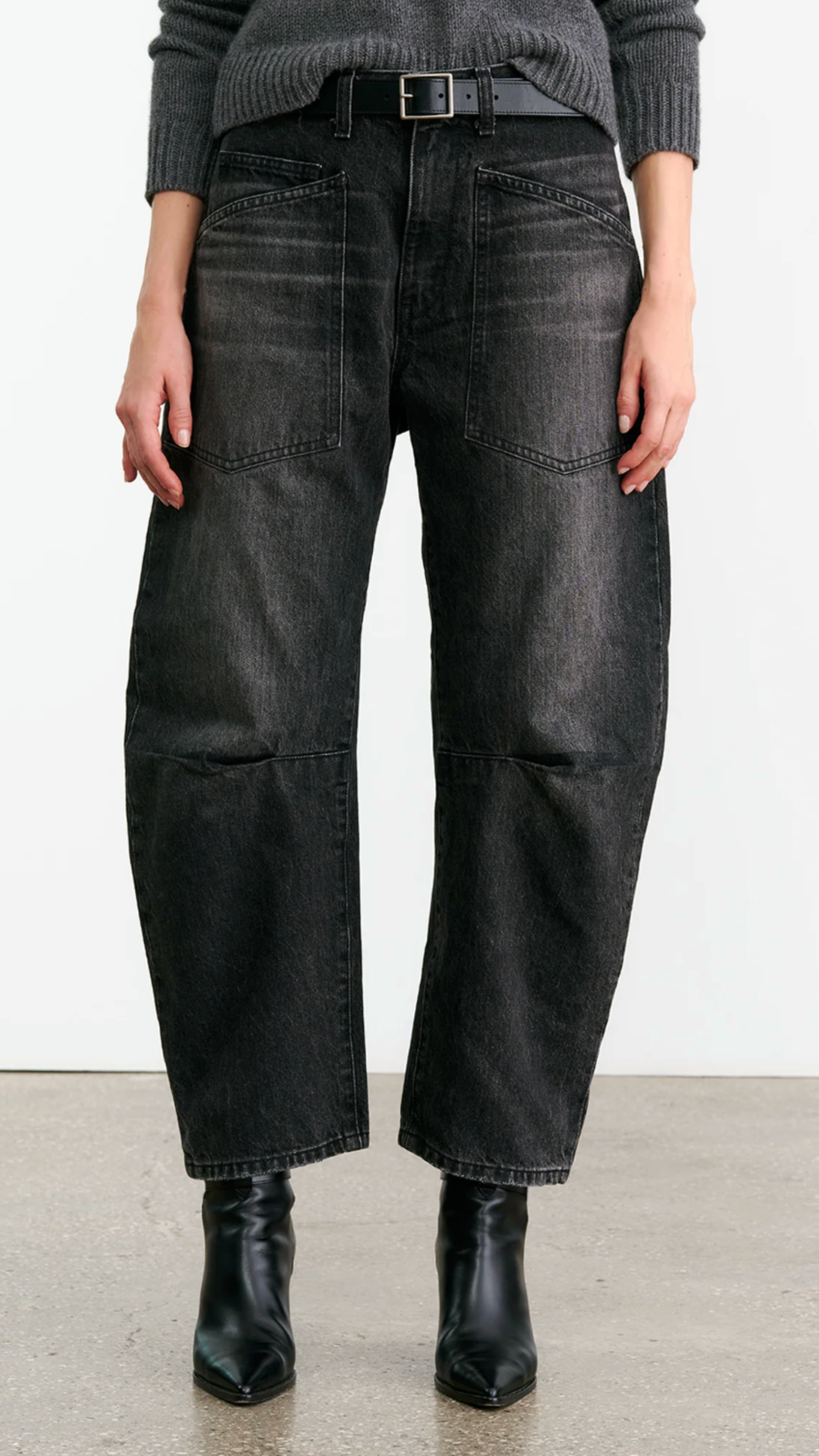 Nili Lotan Shon Jean in Stone Black