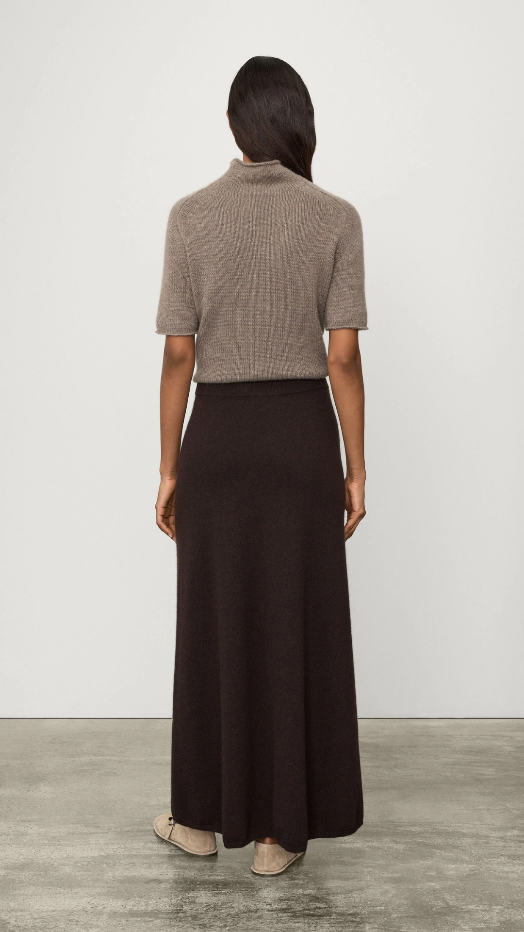 Lisa Yang Dolly Skirt In Dark Oak