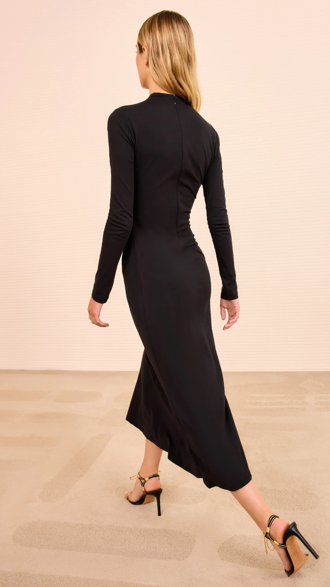 Ulla Johnson Safi Long Sleeve Dress in Noir
