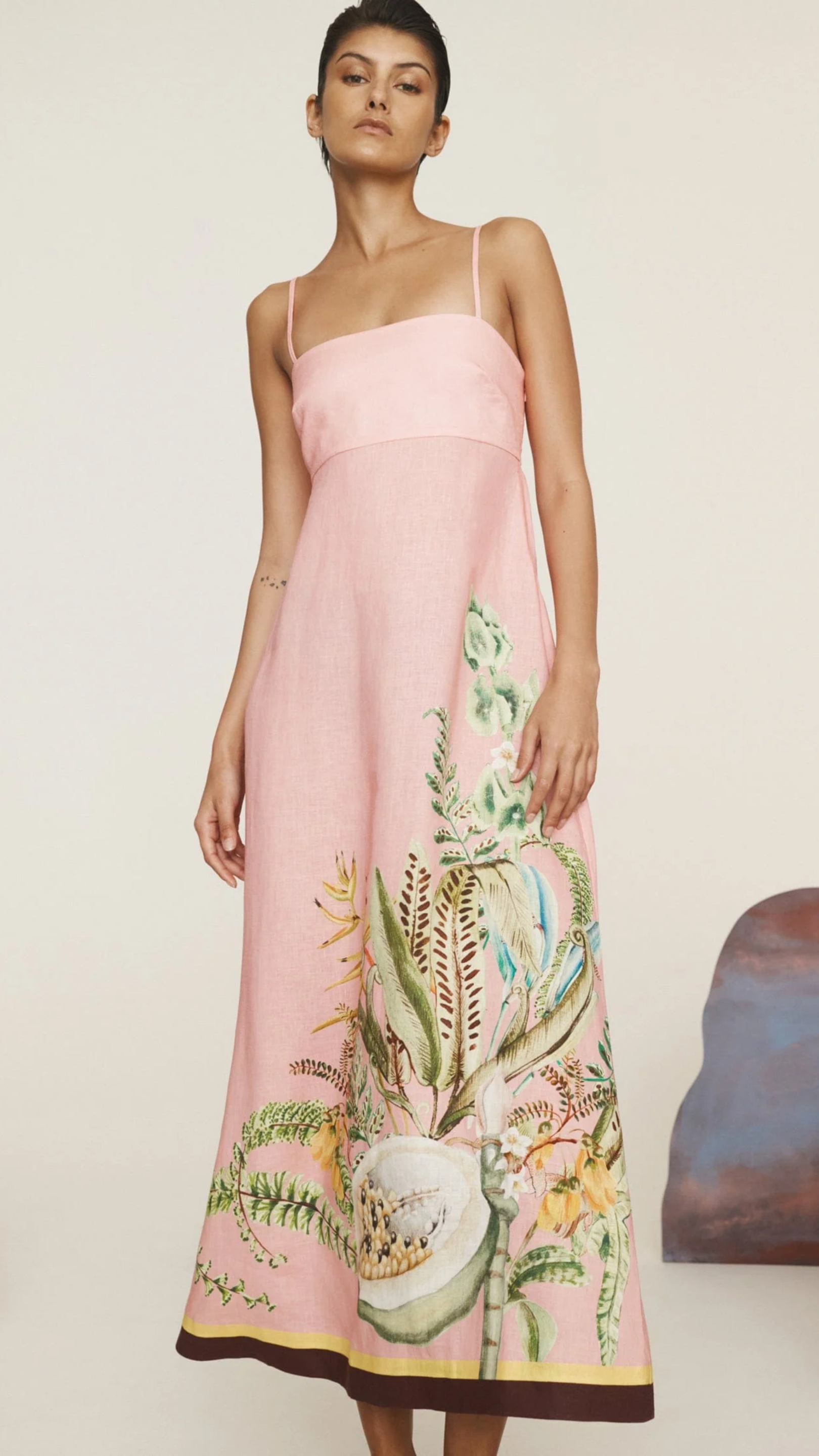 Alemais Papaya Sundress in Pink