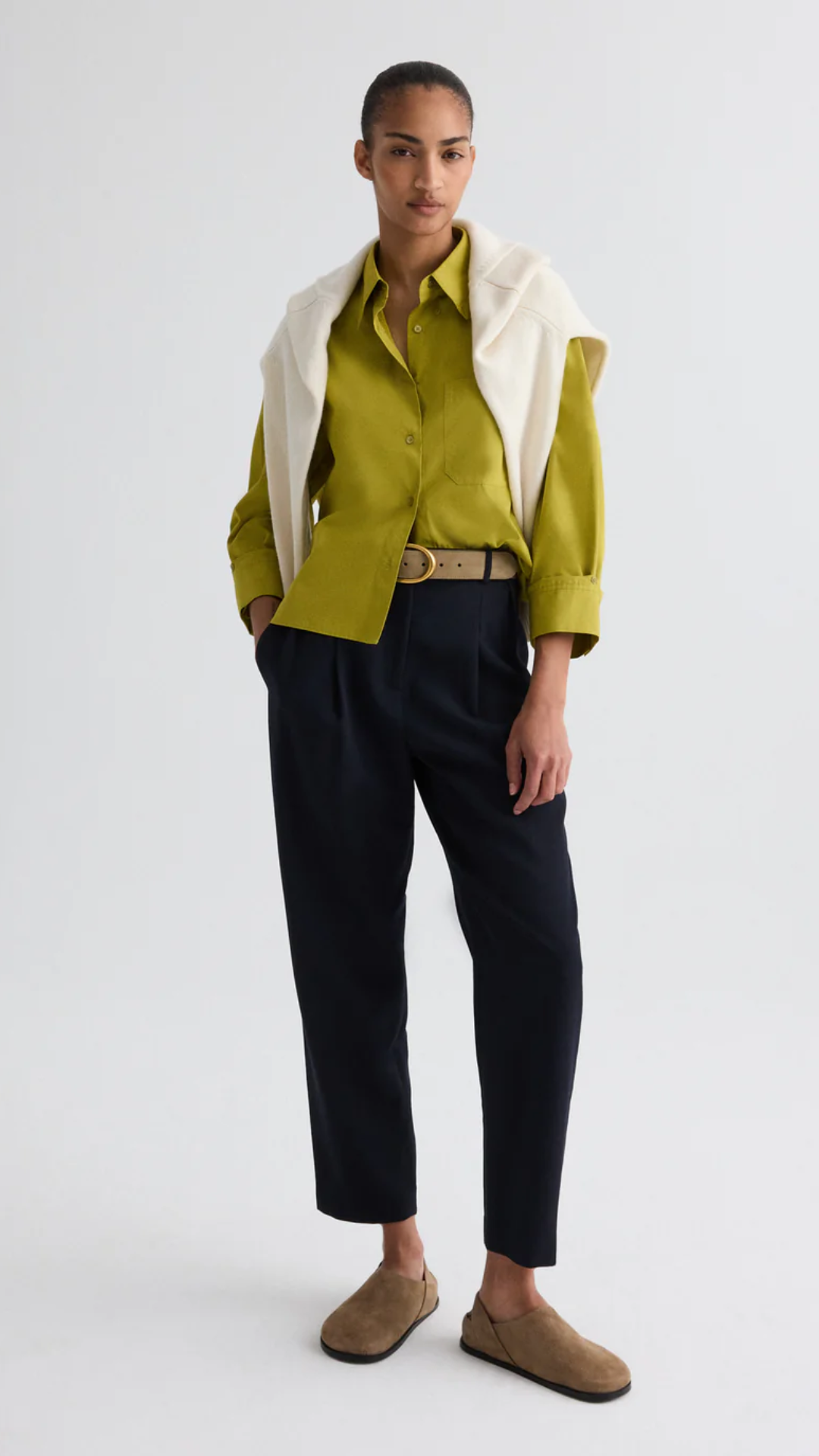 TWP J.D. Shirt in Avocado Oil