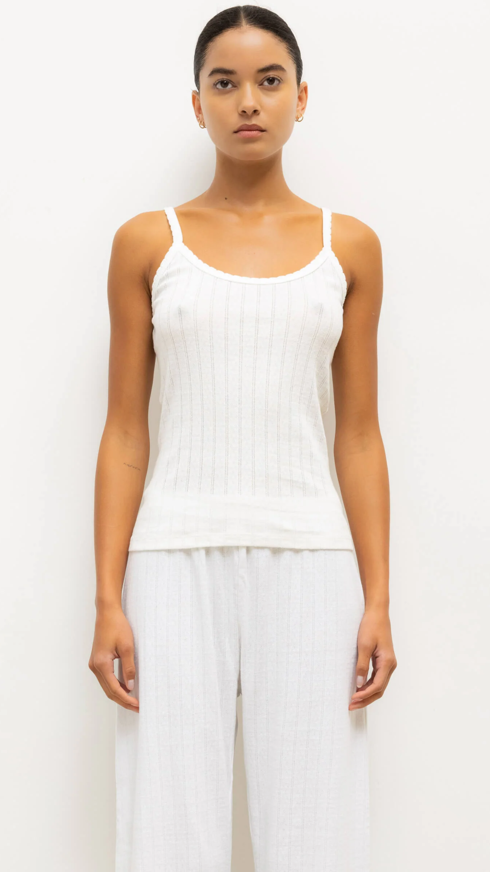 LESET Pointelle Classic Tank Top