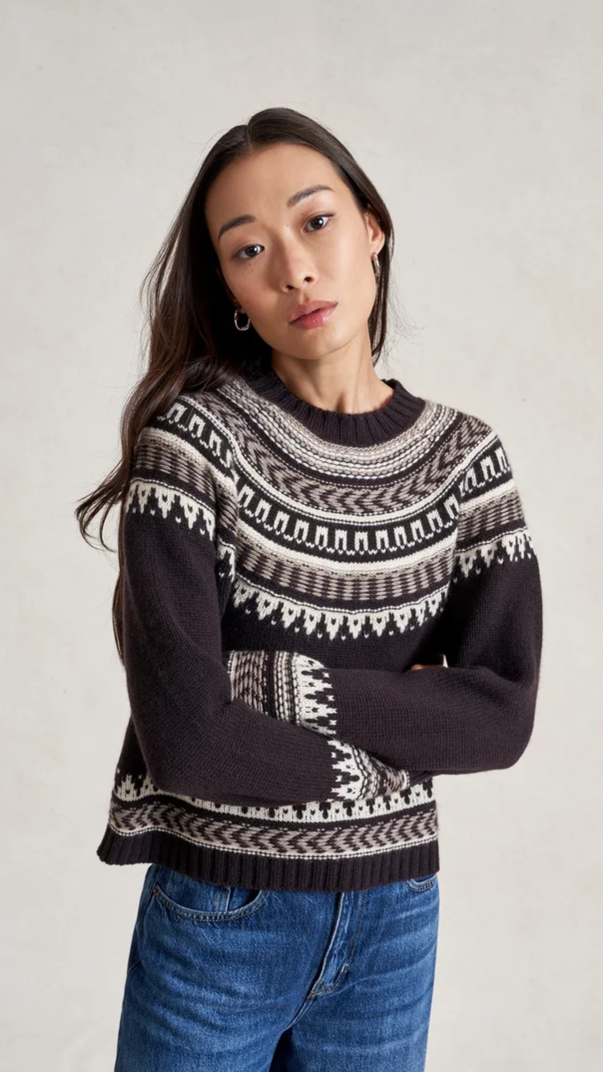 La Ligne Seymour Sweater in Chocolate Multi