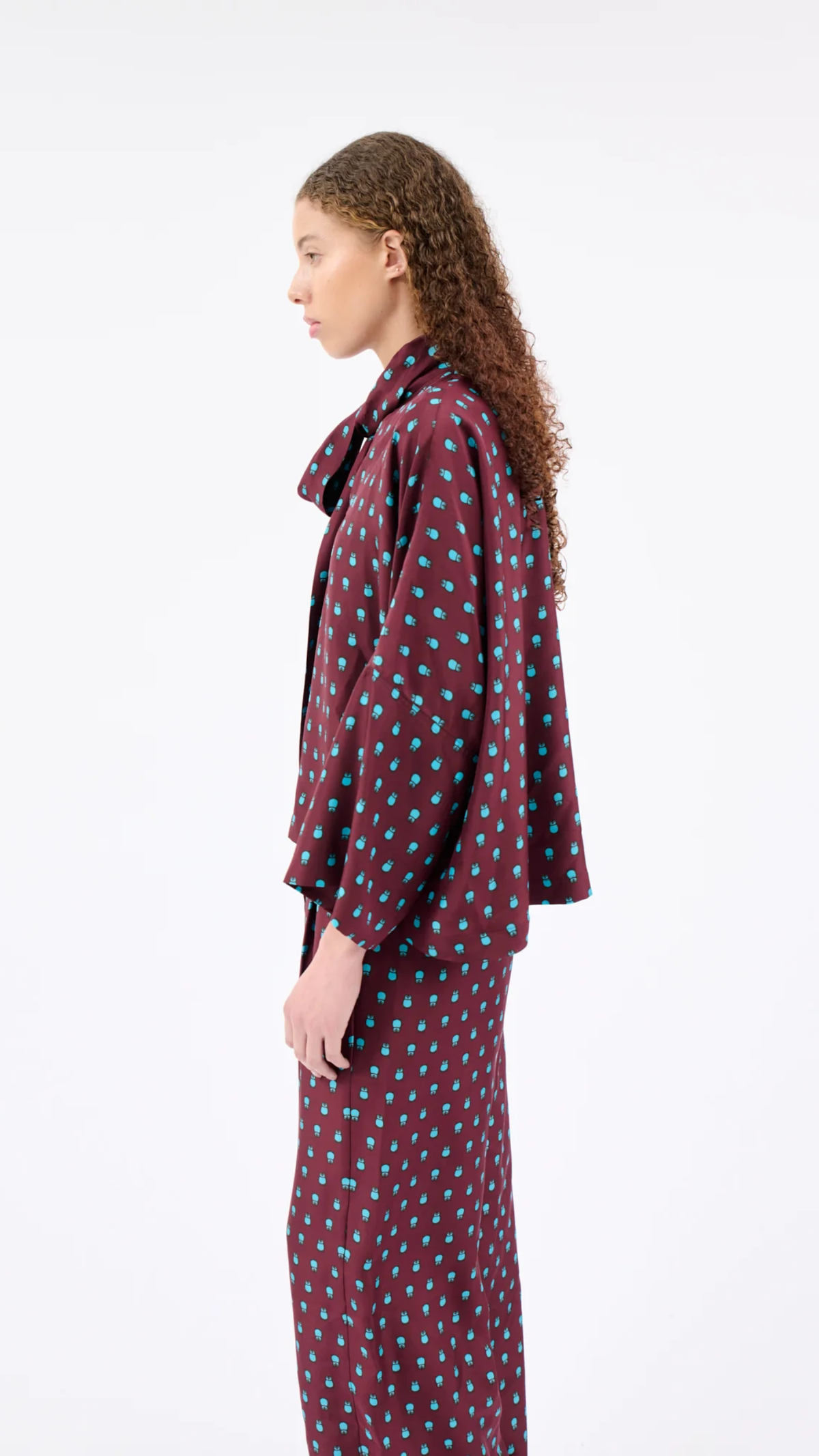 Odeeh Penguin Blouse in Deep Purple