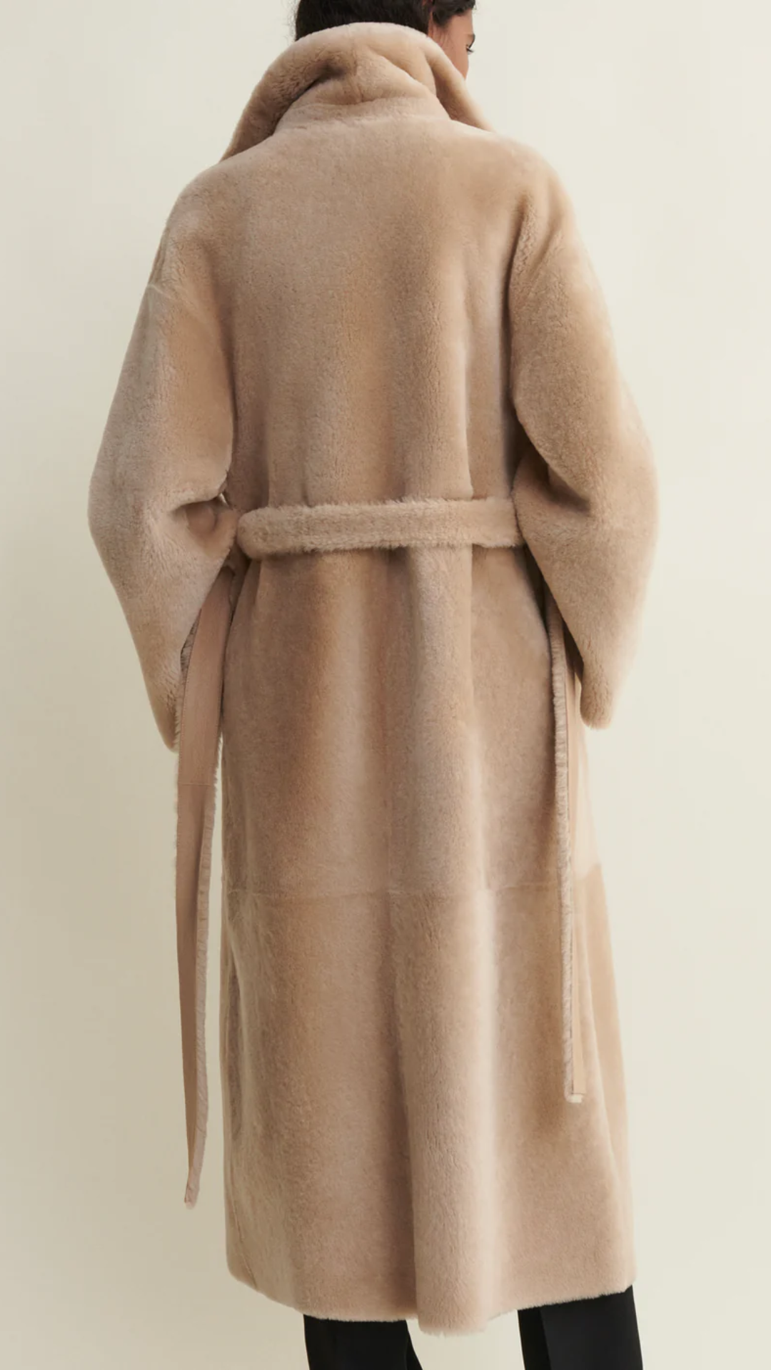 Arma Rien Sheepskin Coat in Sand