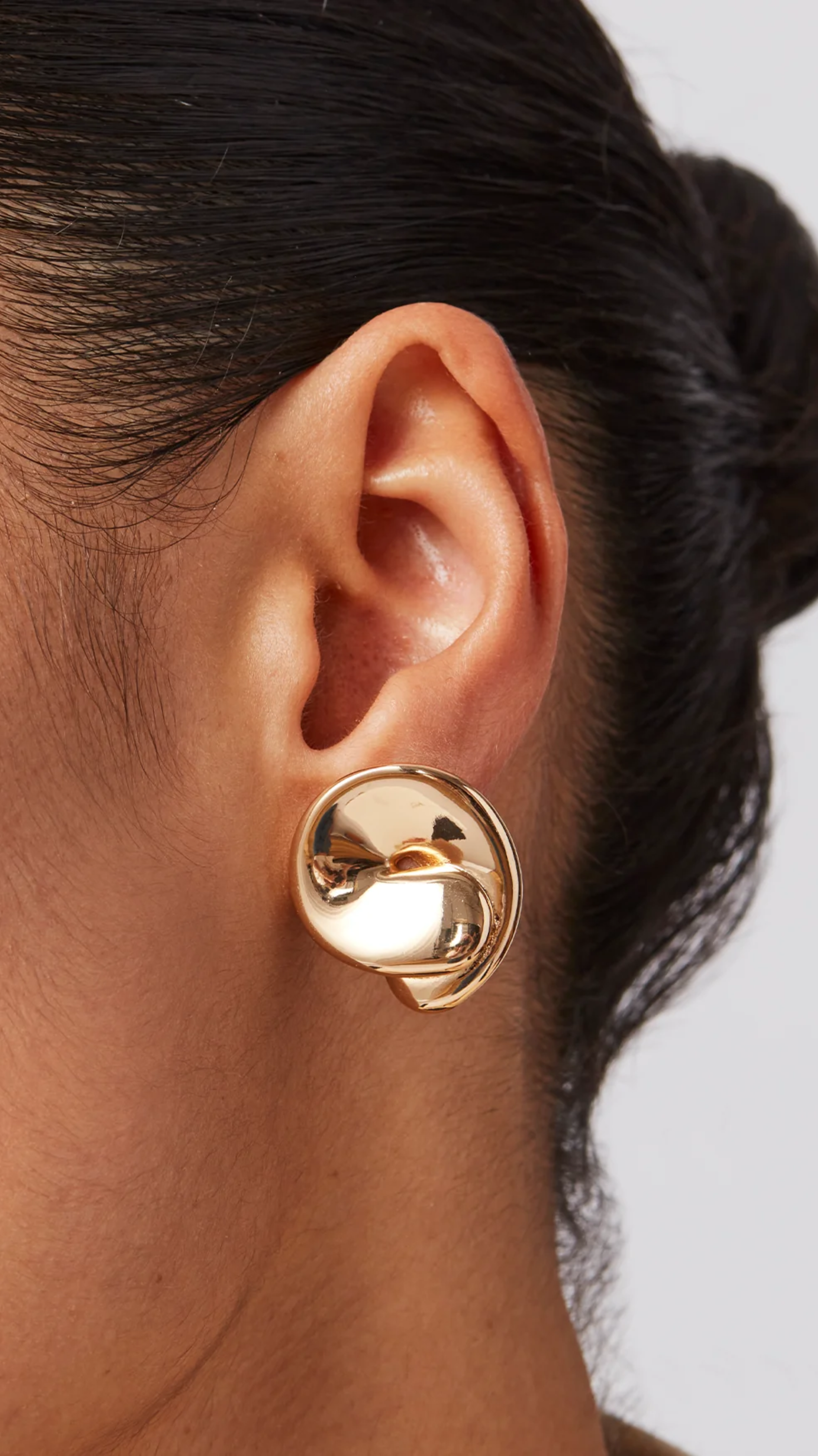 Jenny Bird Rio Button Earrings in Gold