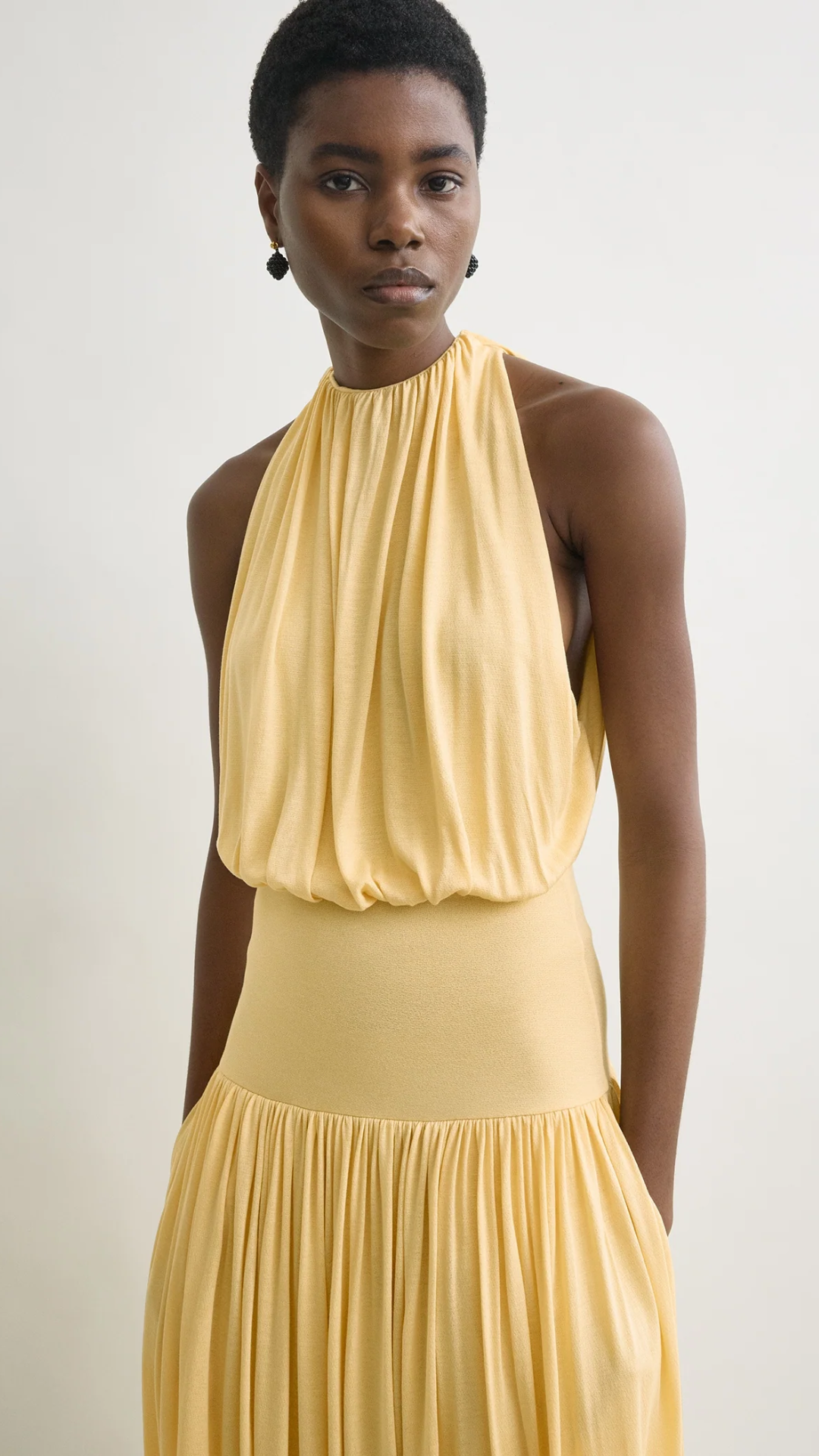 Toteme Soft Gathered Halter Dress
