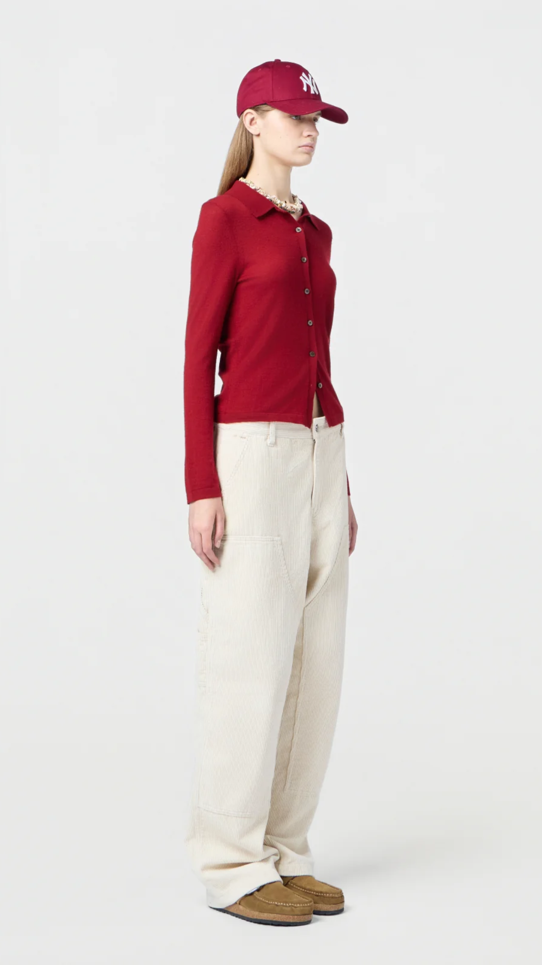 Guest in Residence Elle Shirt in Ruby