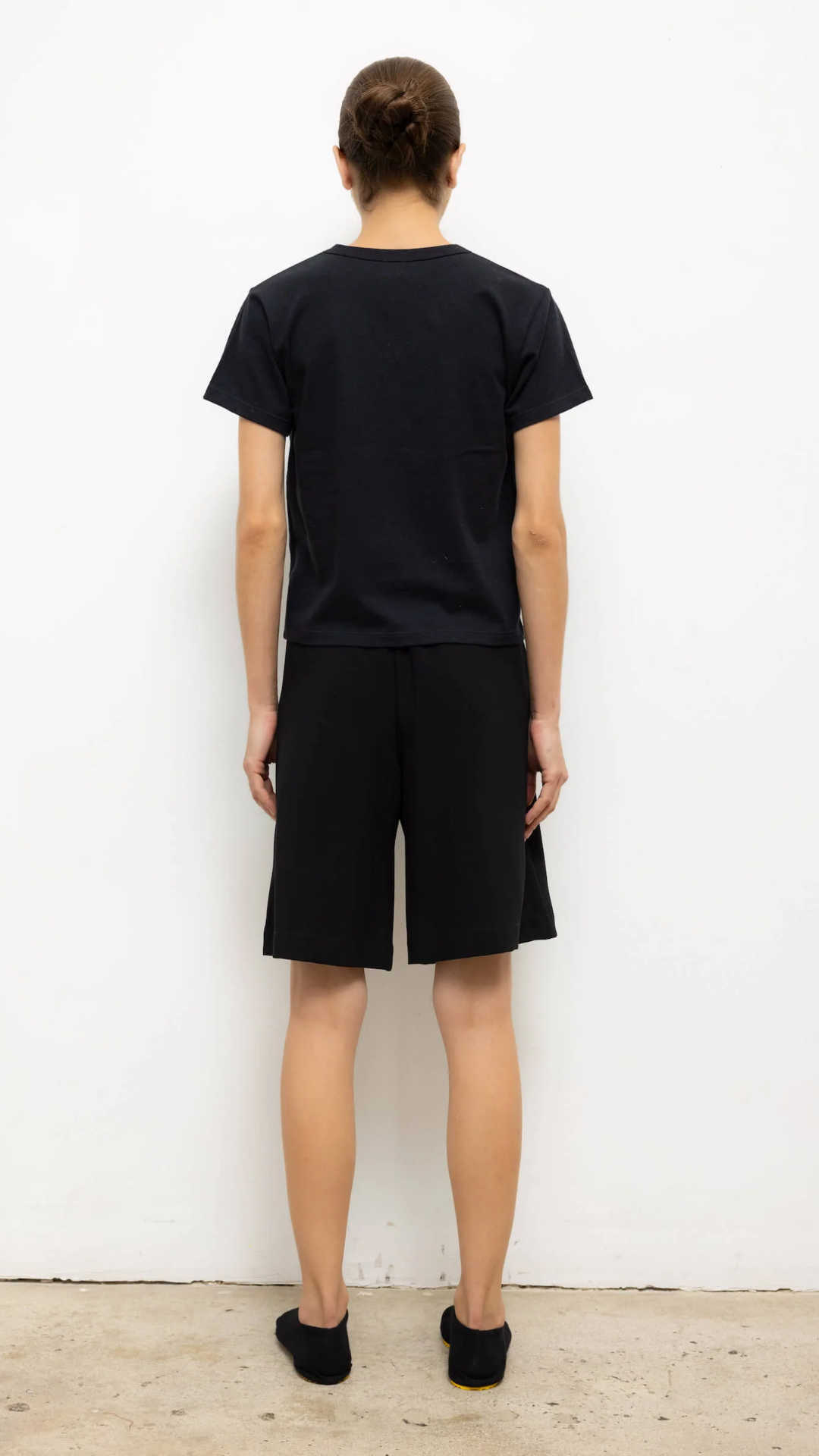 Leset The Margo V-Neck Tee in Black
