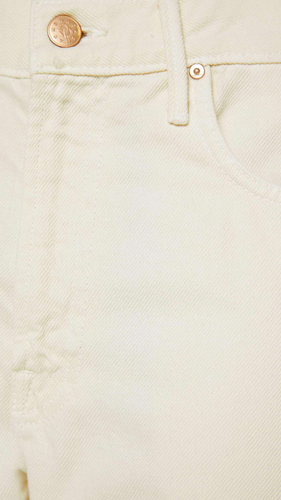 MOTHER Lil Lemon Twist Sneak Jean in Natural
