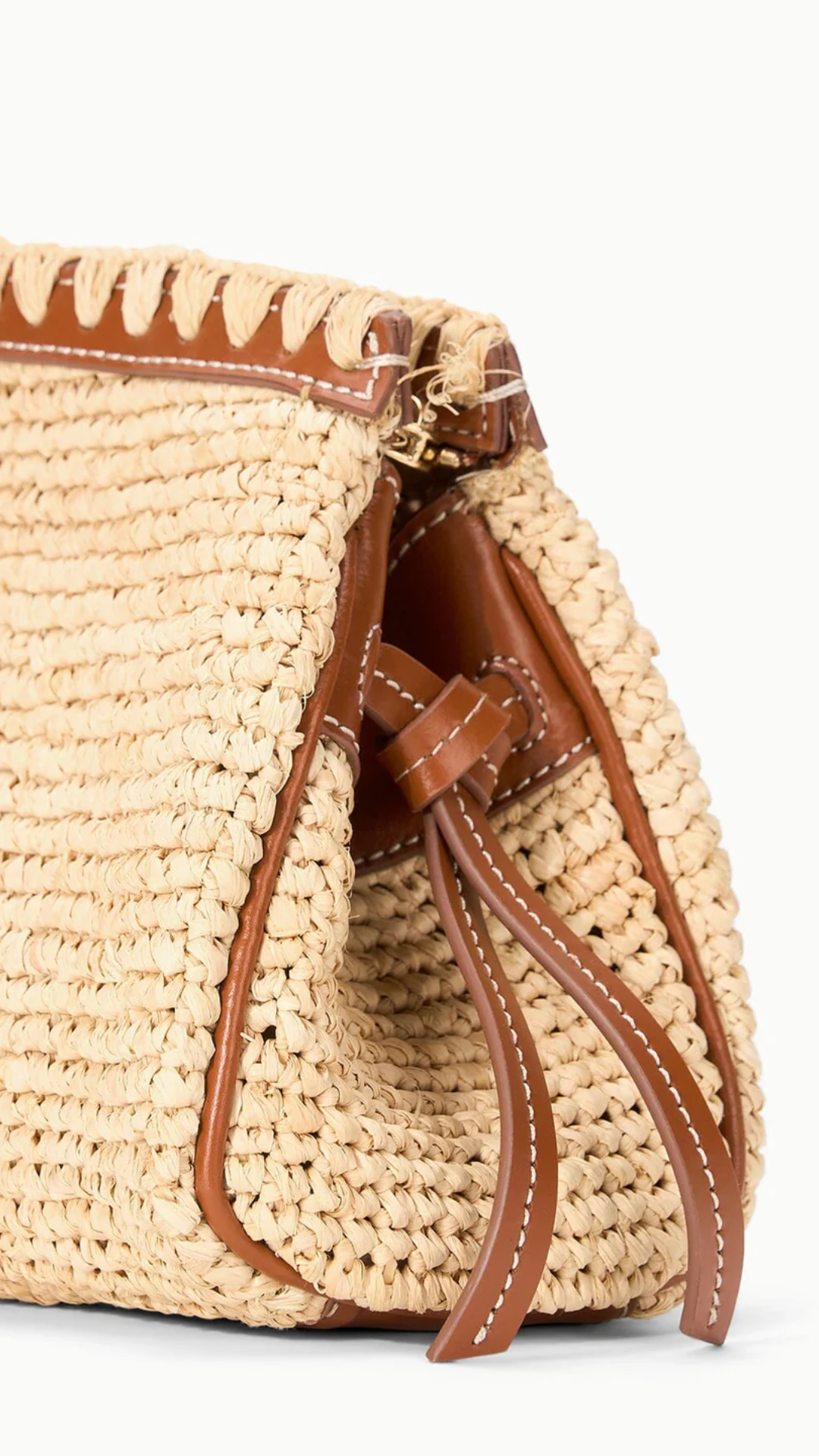 Staud Maude Clutch in Natural