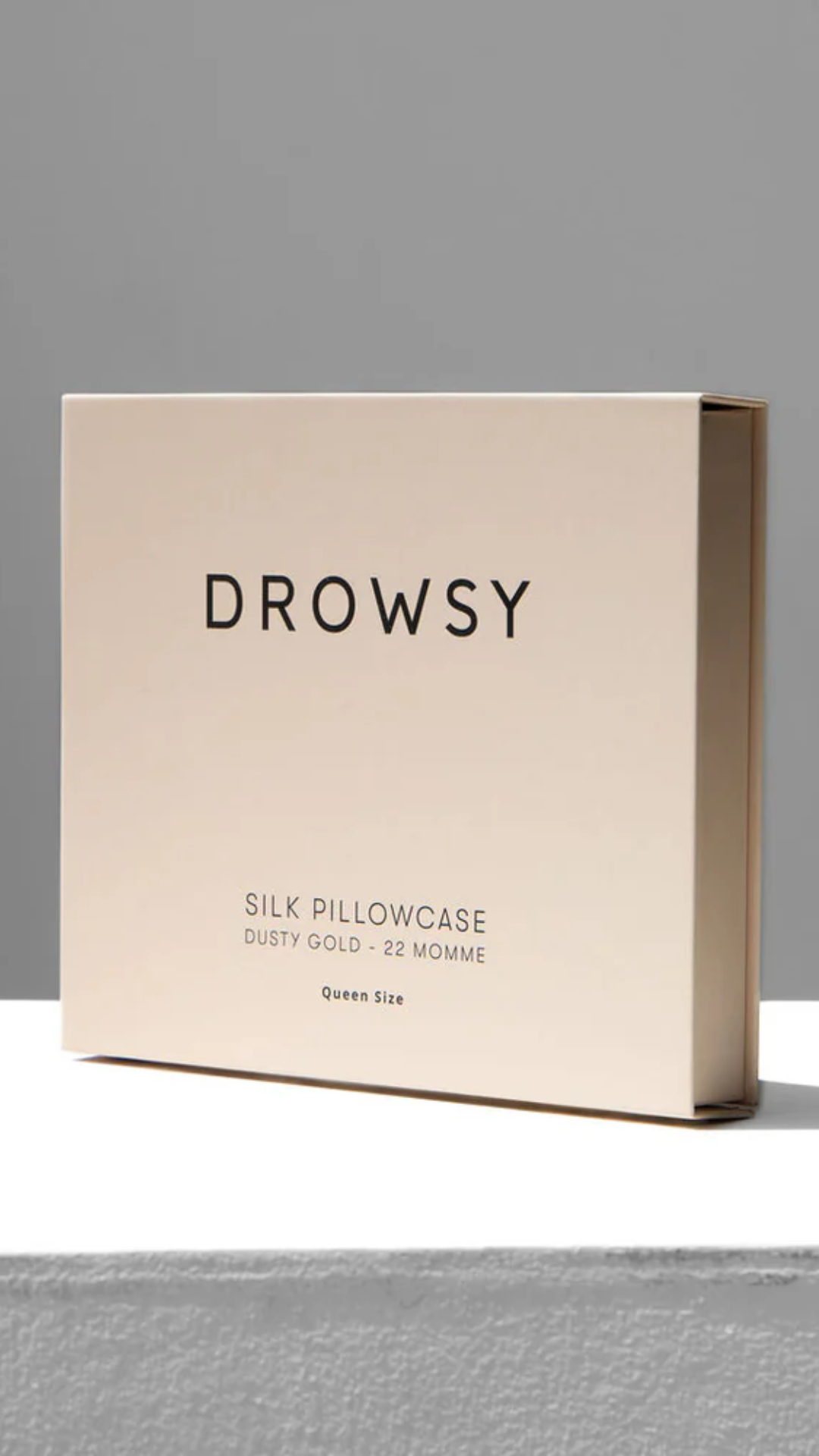 Drowsy Silk Pillowcase in Dusty Gold