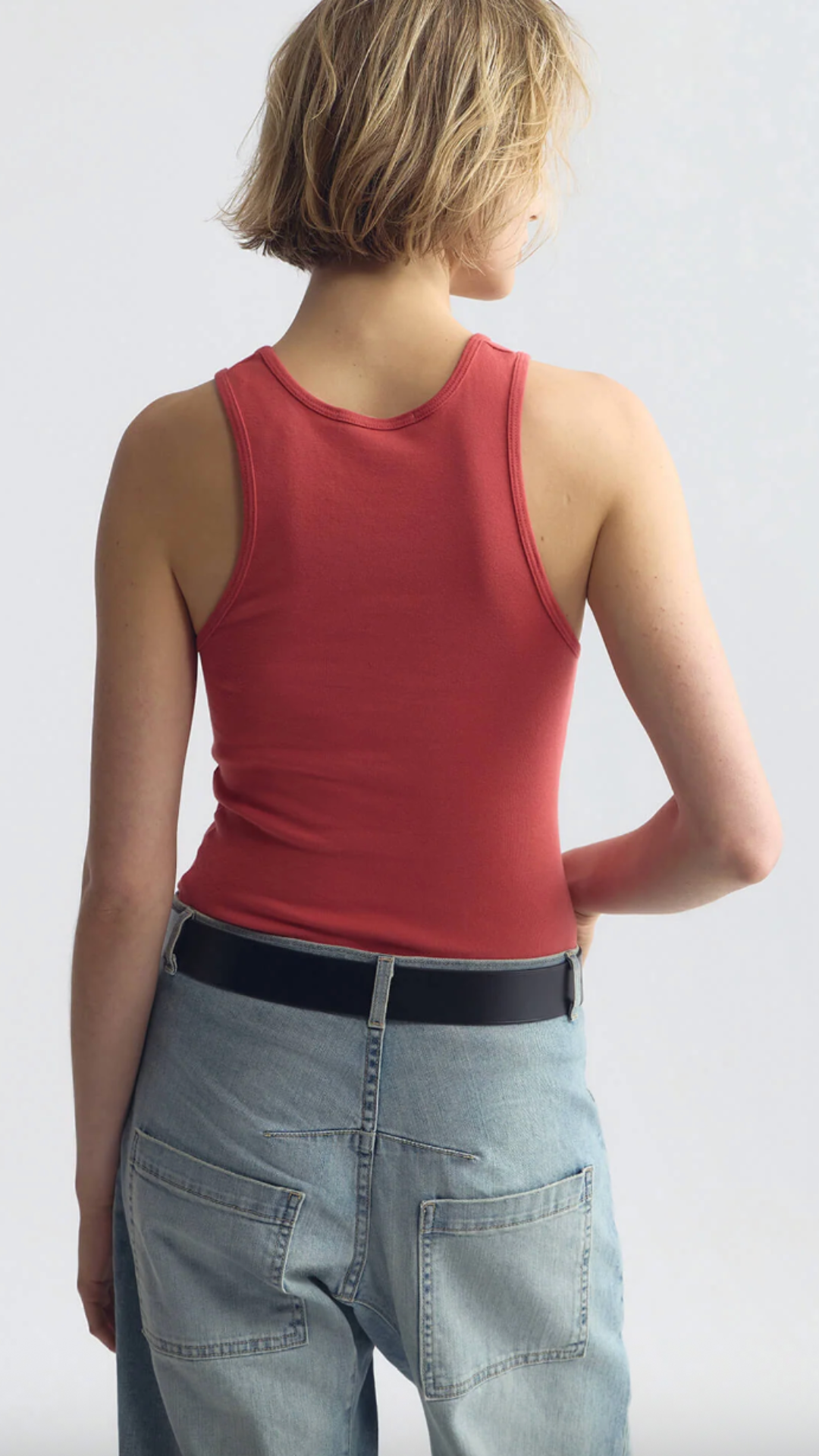 Nili Lotan June Tank in Washed Red