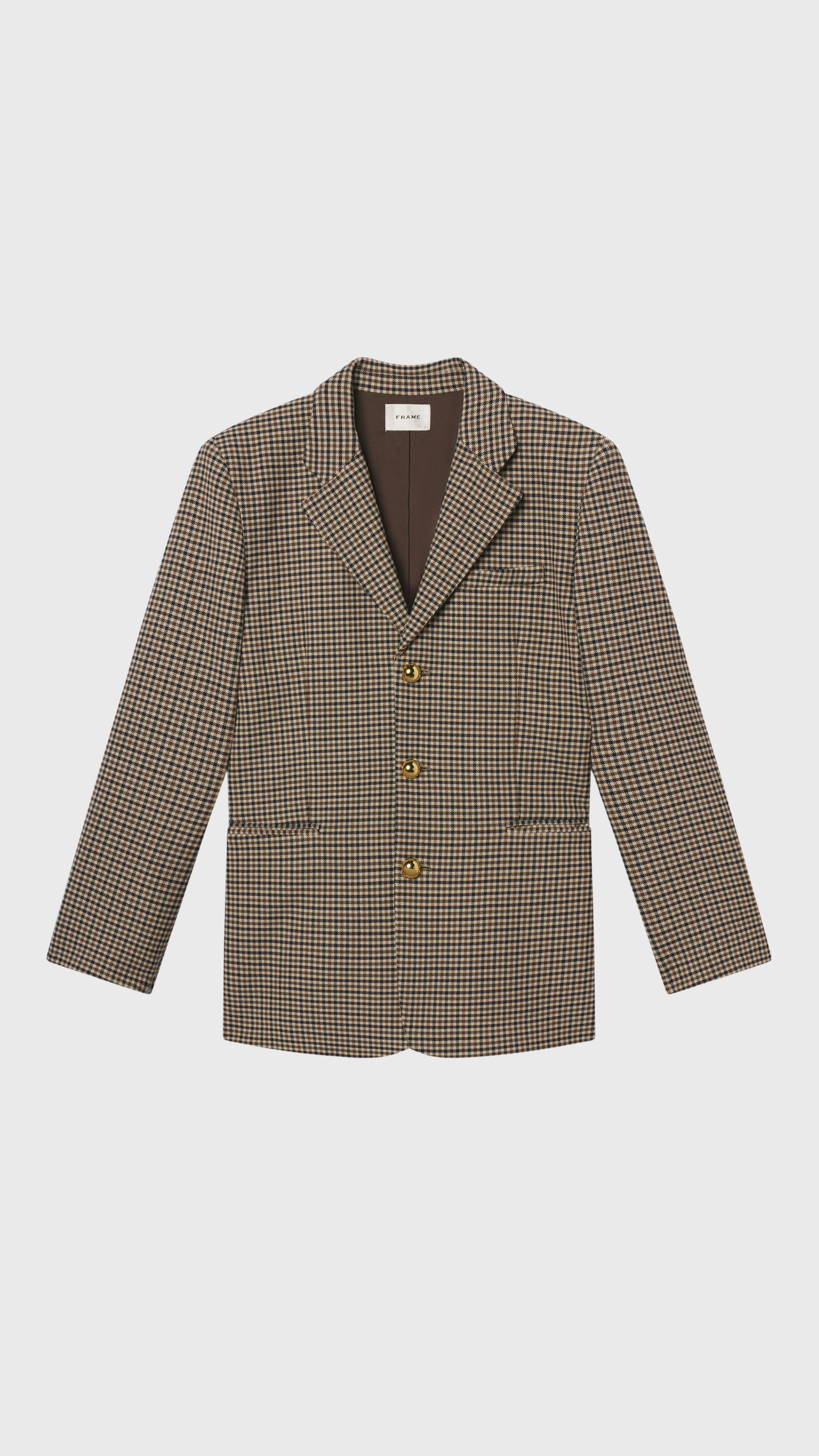 Frame The Houndstooth Blazer in Navy Multi
